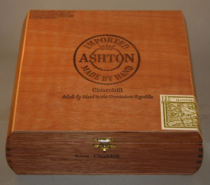 Ashton Churchill Empty Cigar Box 