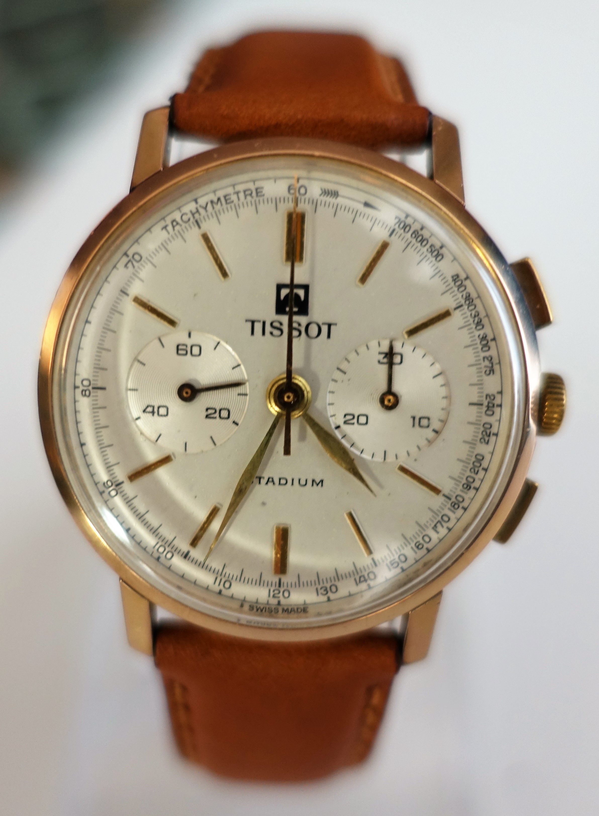 SOLD EUR 500 EU shipped Tissot Stadium Chronograph Lemania