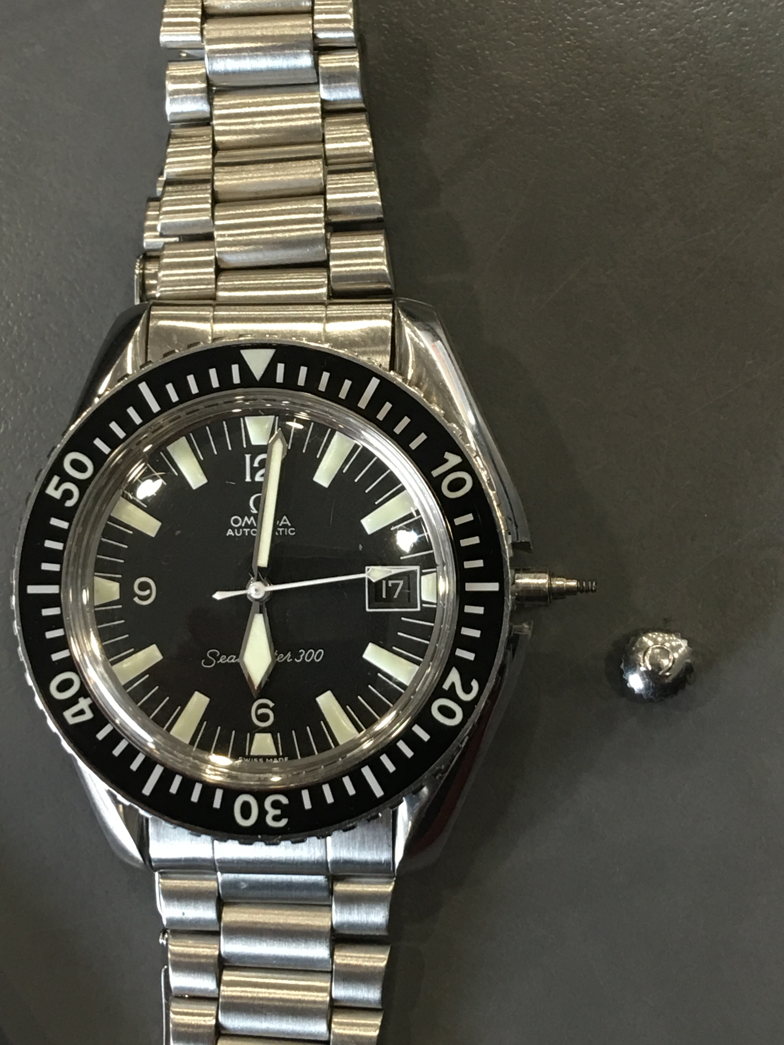 omega seamaster crown replacement cost