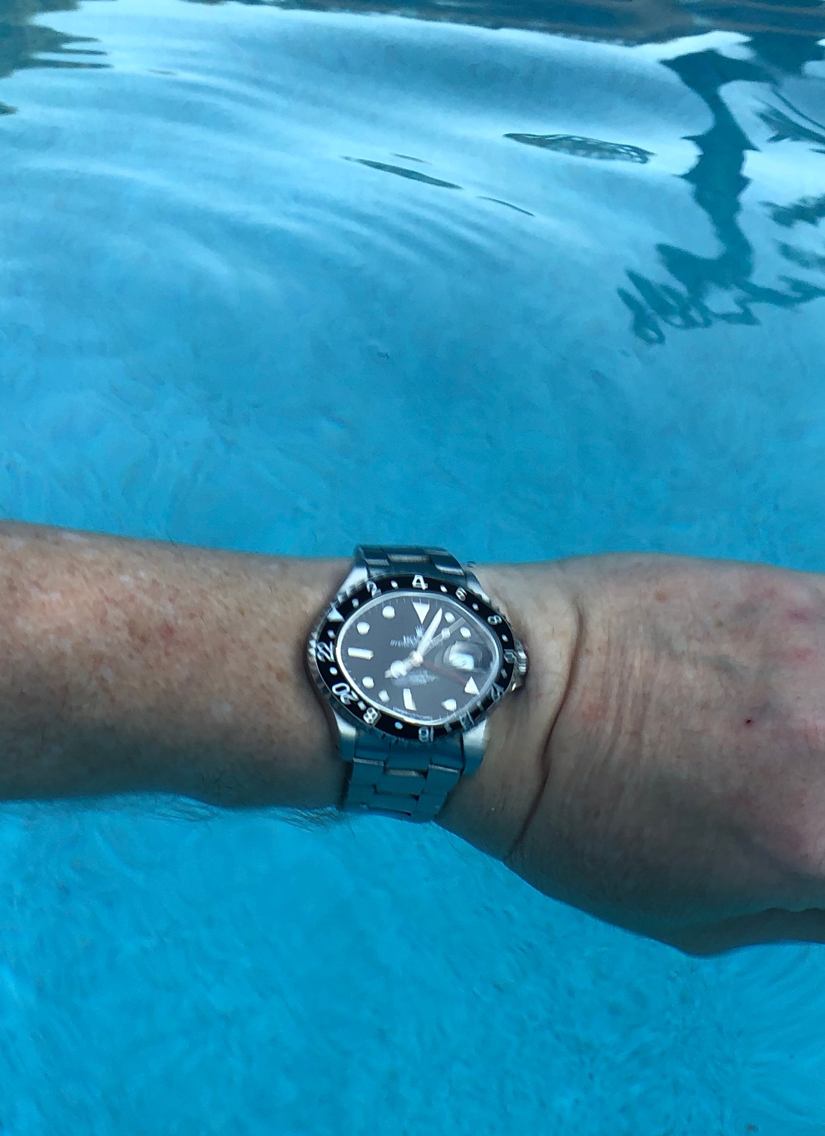 Swimming with cheap omega speedmaster