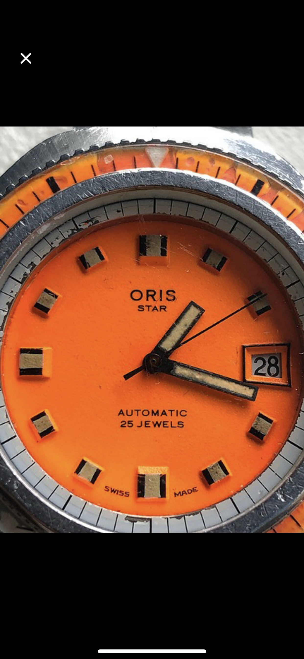 Oris on sale diver orange