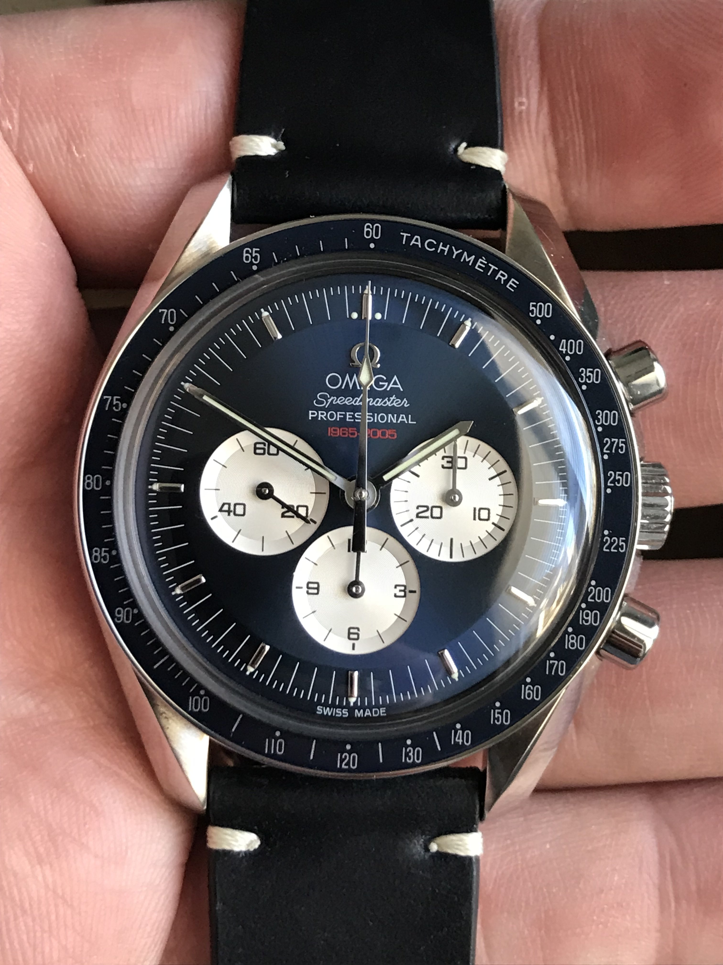 SOLD Omega Speedmaster Gemini 4 Chronograph Clone with Blue Dial All new parts Omega Watch Forums