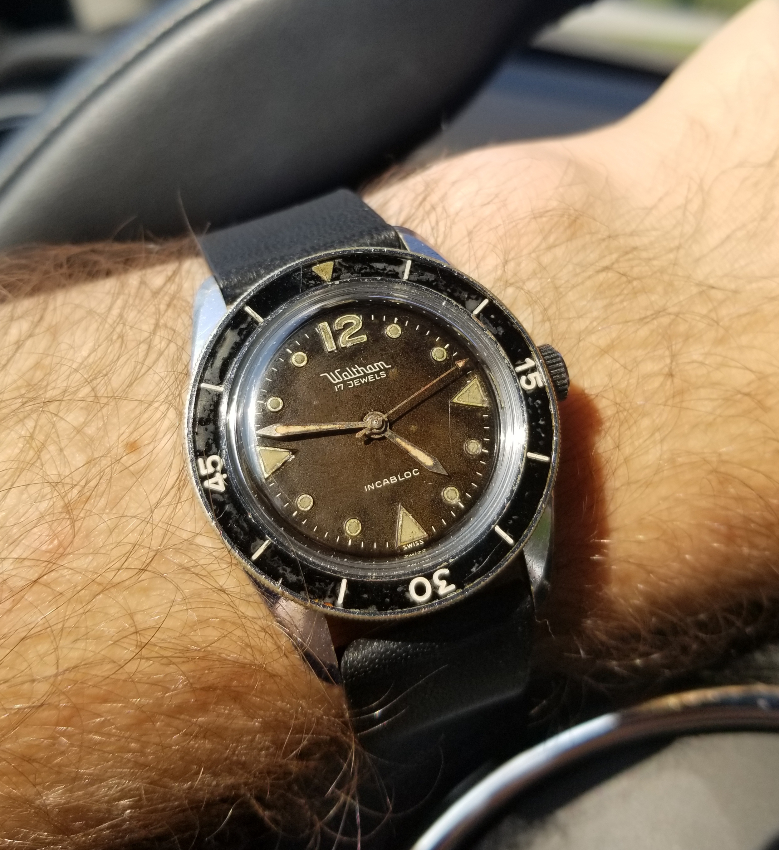SOLD - Waltham / Blancpain Bathyscaphe MC4 First Gen Tropical 