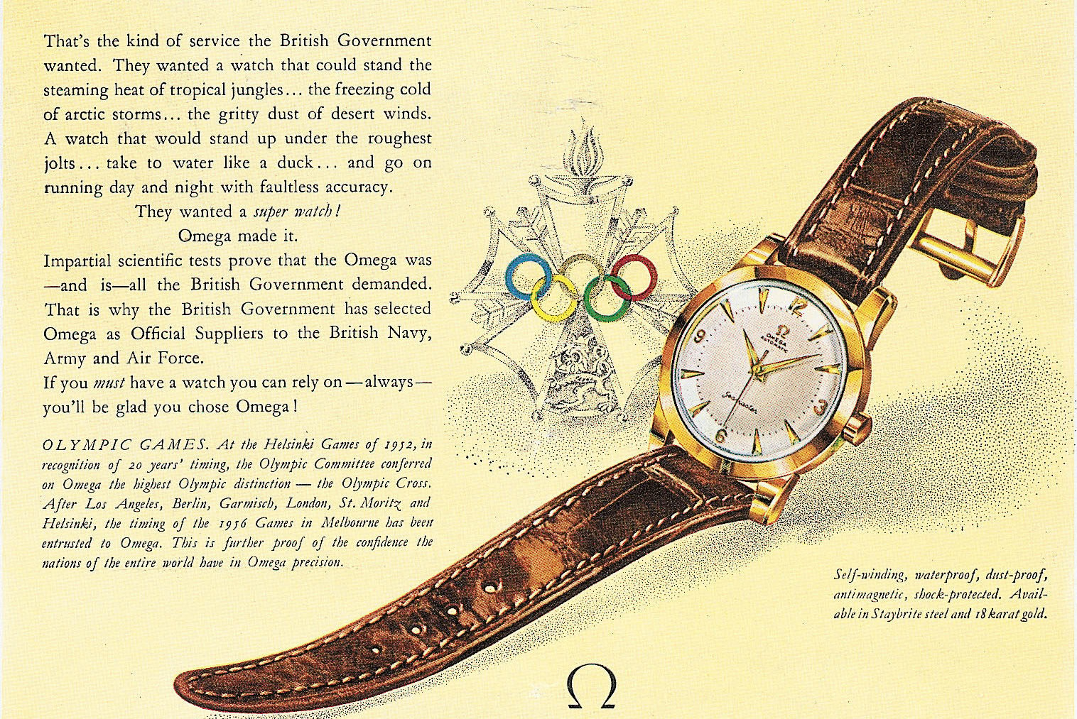 Vintage Omega adverts with your morning coffee Omega Forums