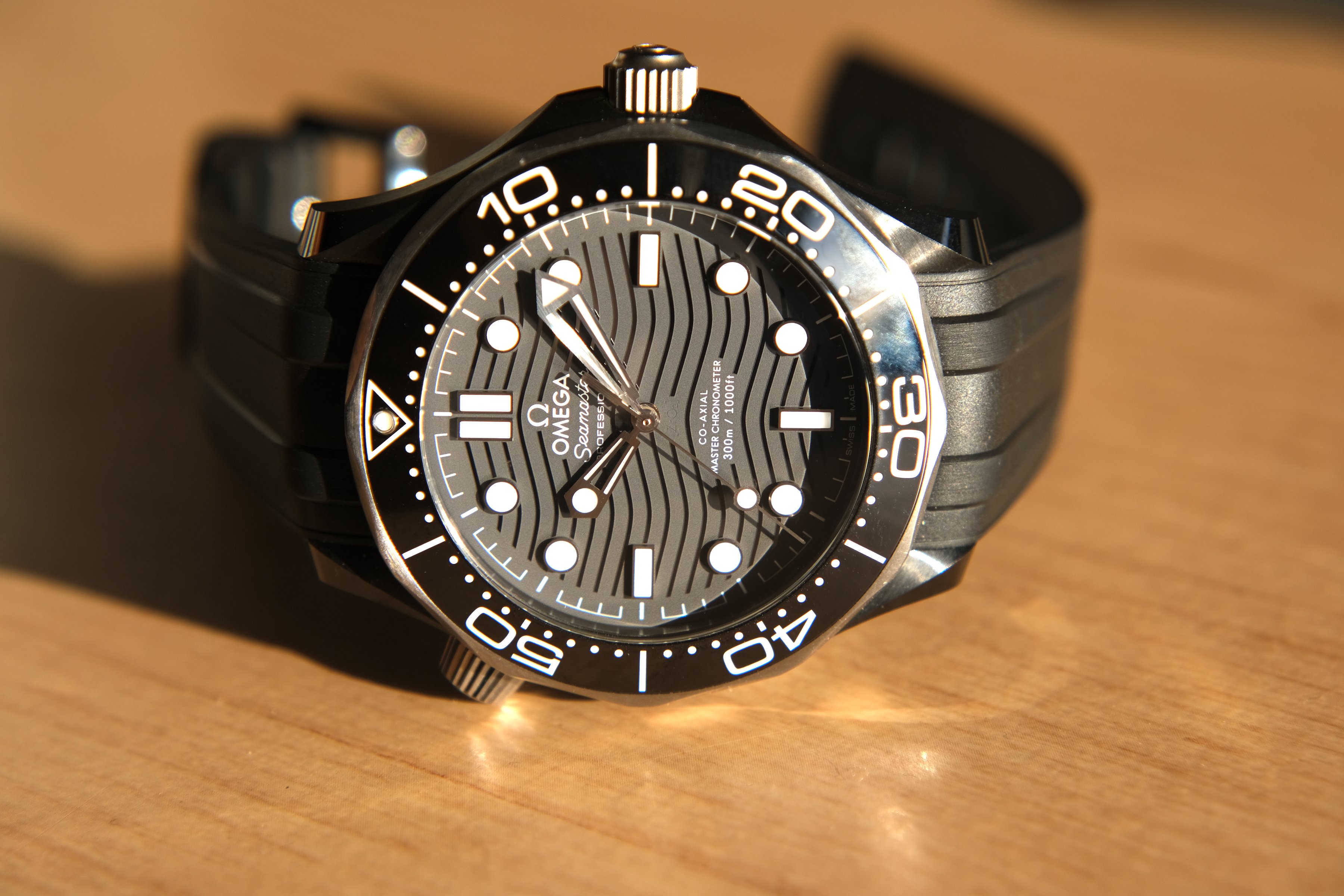 Omega seamaster clearance 300m ceramic titanium