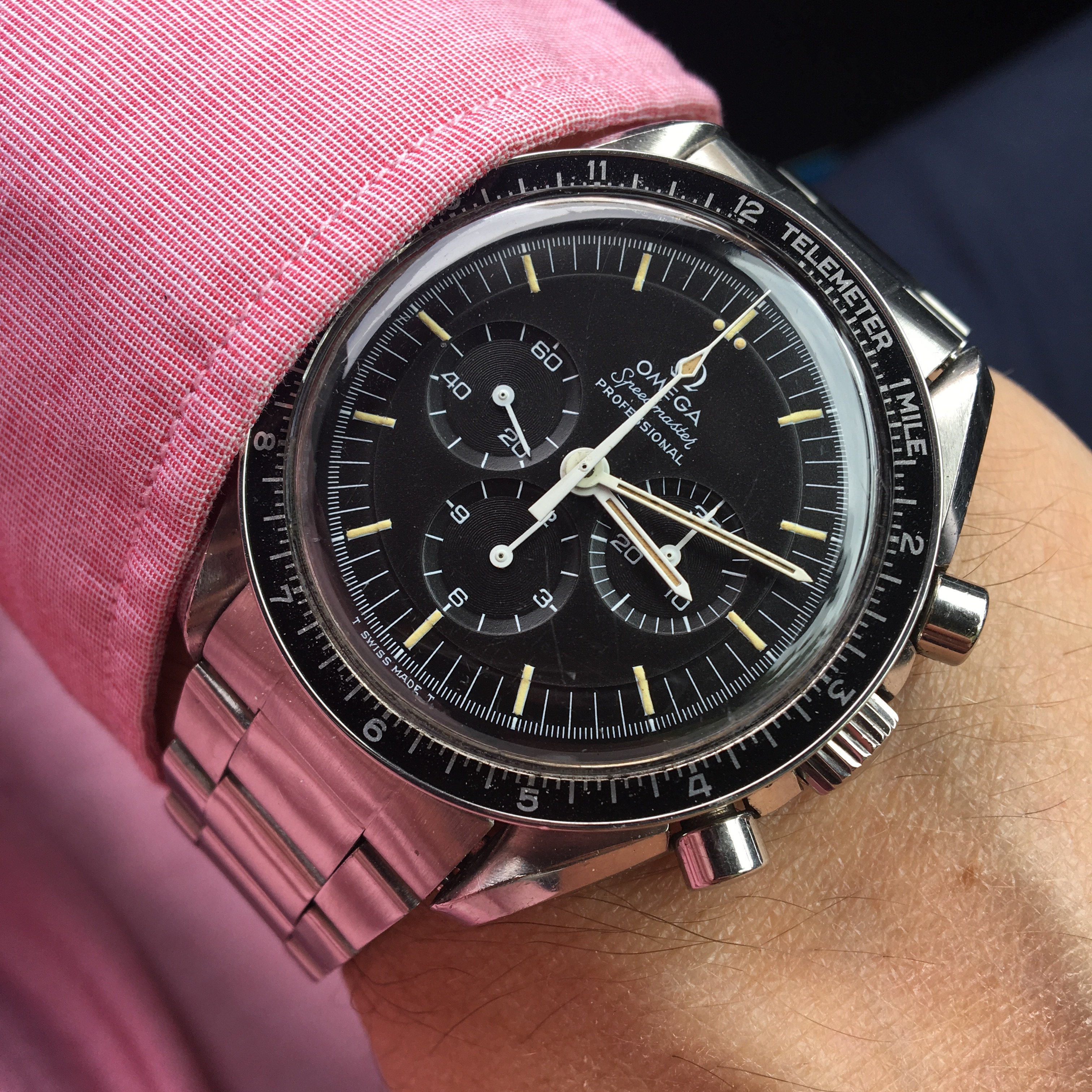 Anyone wearing a Speedmaster on an oyster bracelet Omega Forums