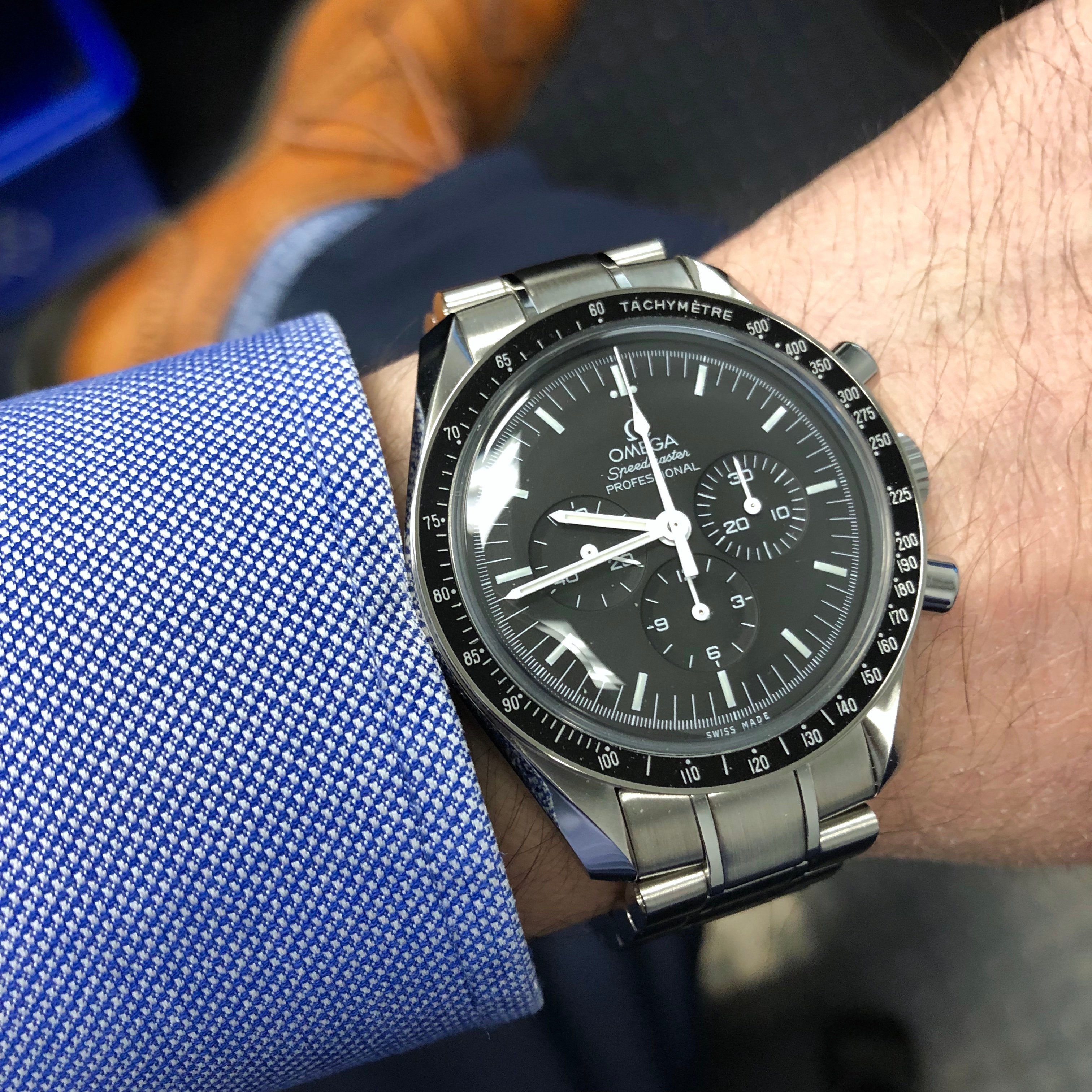 Is a Speedmaster Moonwatch 42mm too big for a 6.5inch 16.5mm wrist