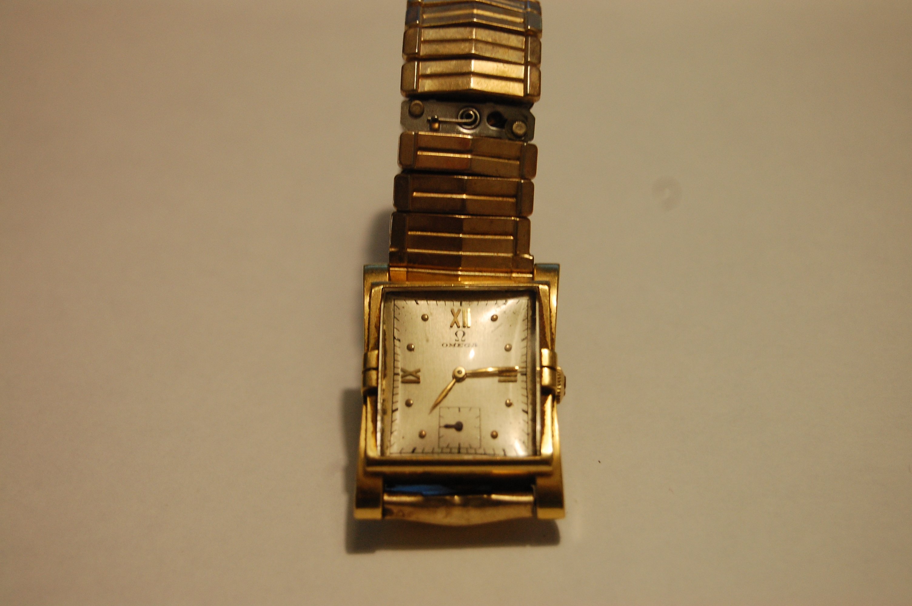 Vintage omega square face on sale watch