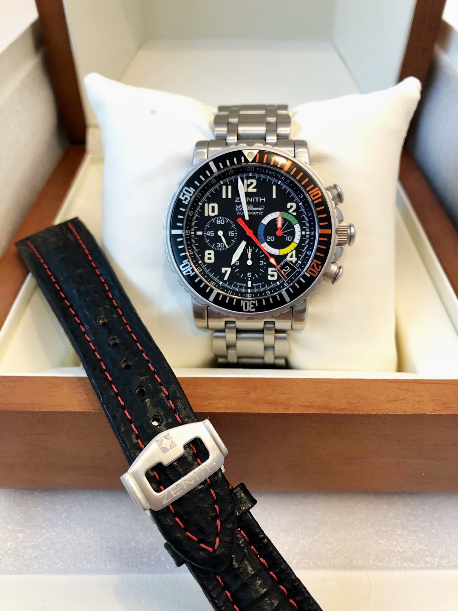 SOLD - Vintage Zenith “El Primero” Rainbow Flyback reference 