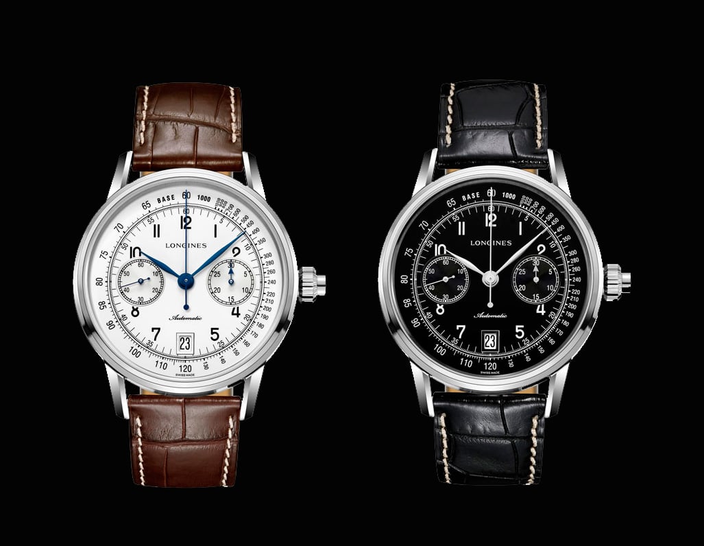 Longines single push on sale chronograph