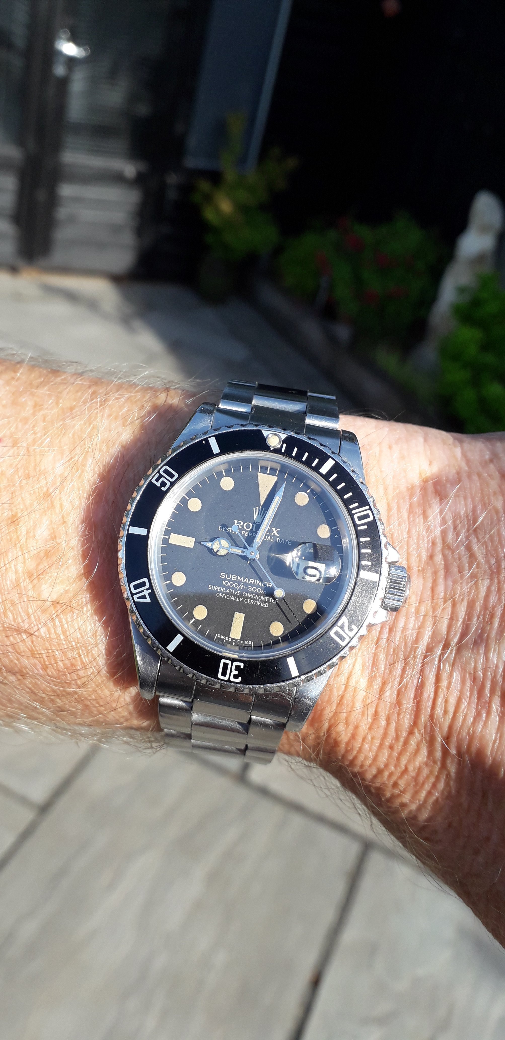 Rolex submariner no date wrist outlet shot