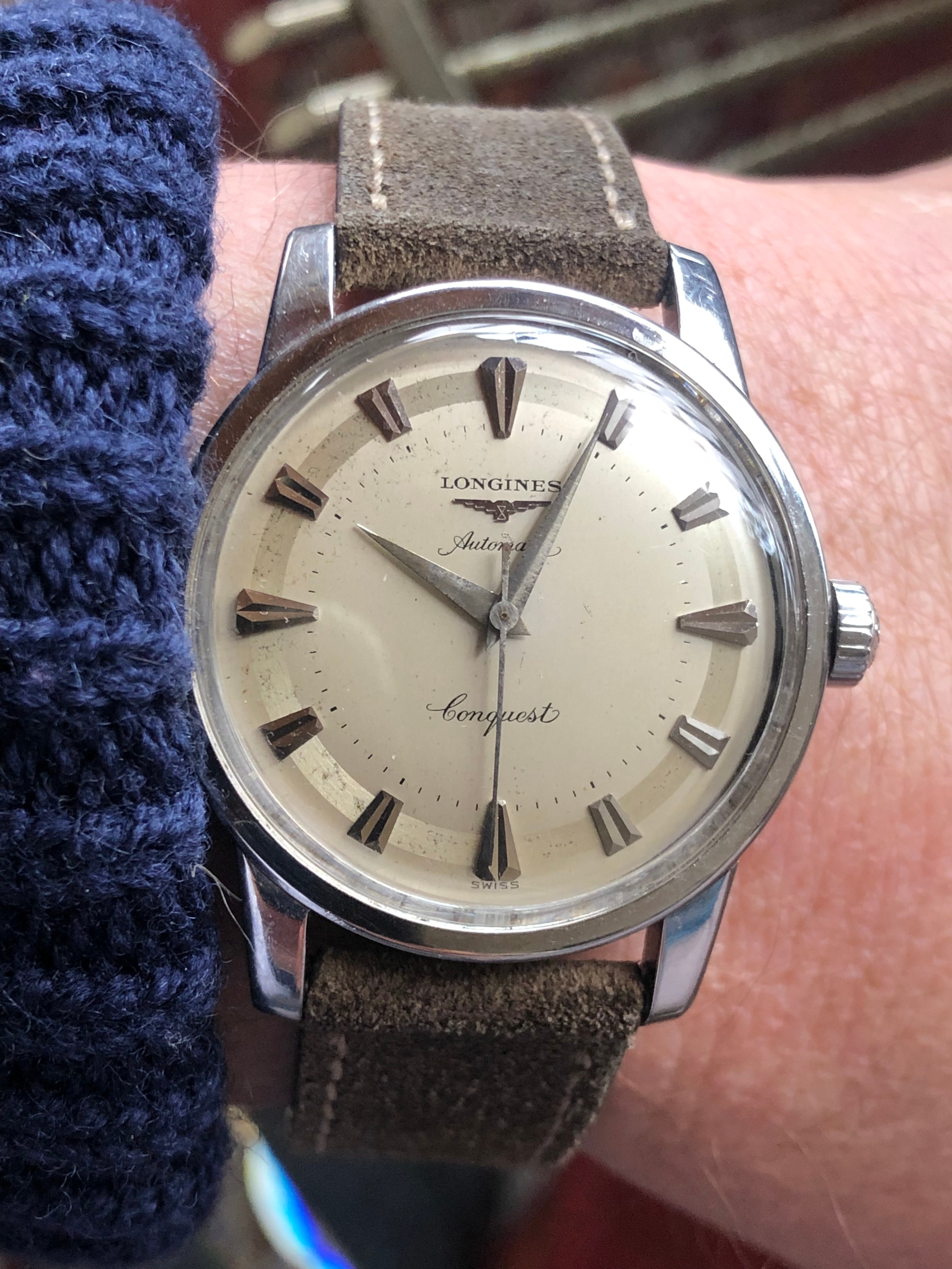 FS Vintage Longines Conquest 9000 Stainless c. 1954 900