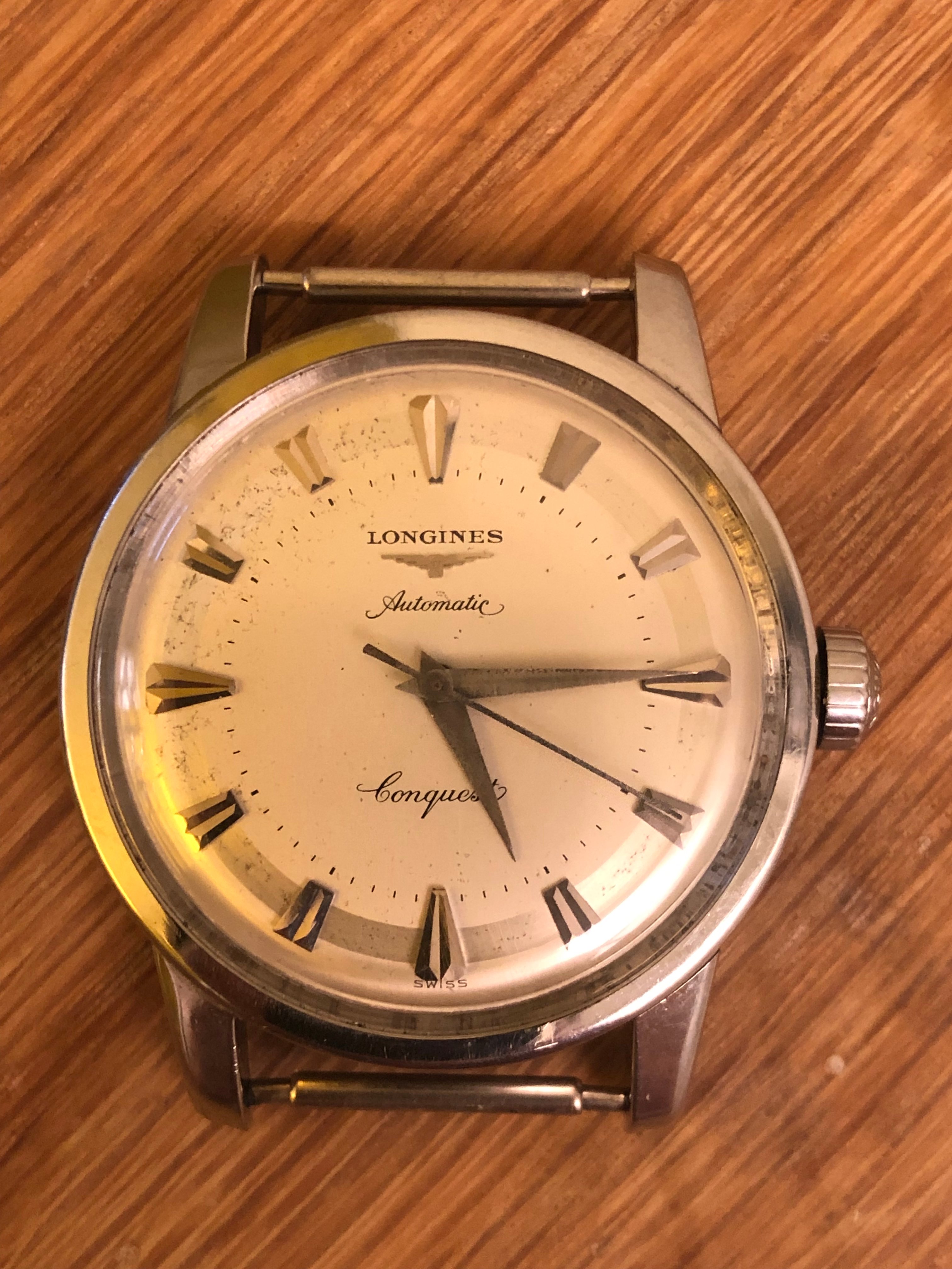 FS Vintage Longines Conquest 9000 Stainless c. 1954 900