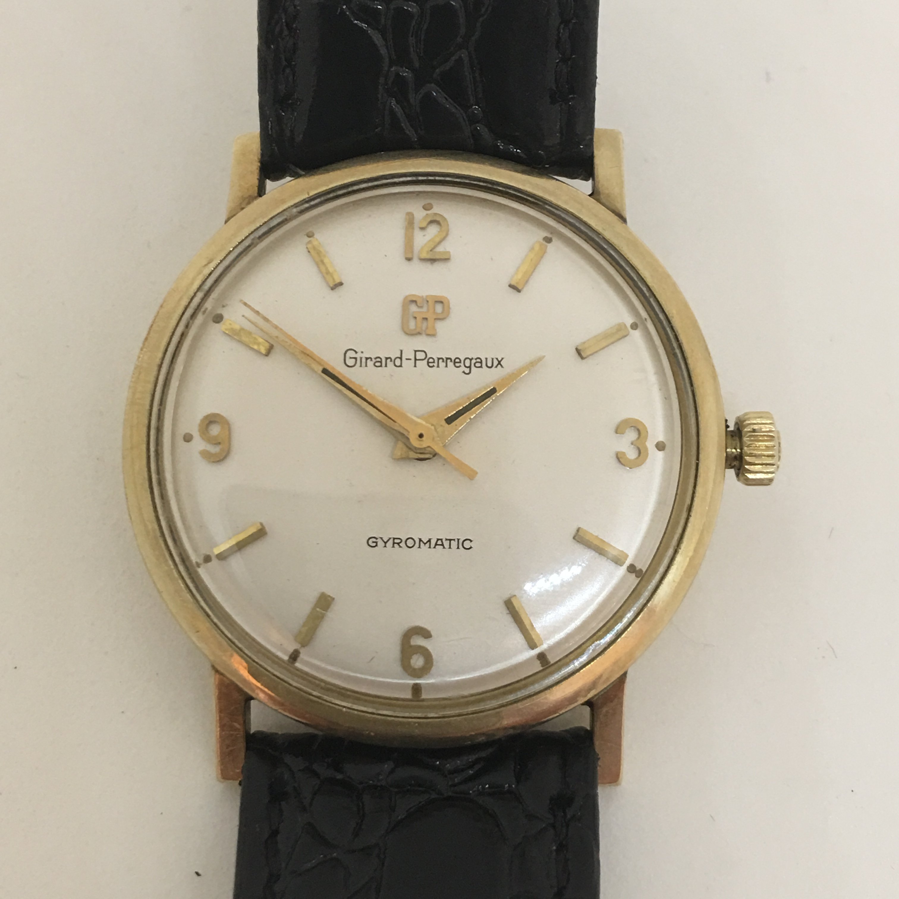 SOLD 1950s Girad Perregaux Gyromatic 10k Gold Filled Elegant