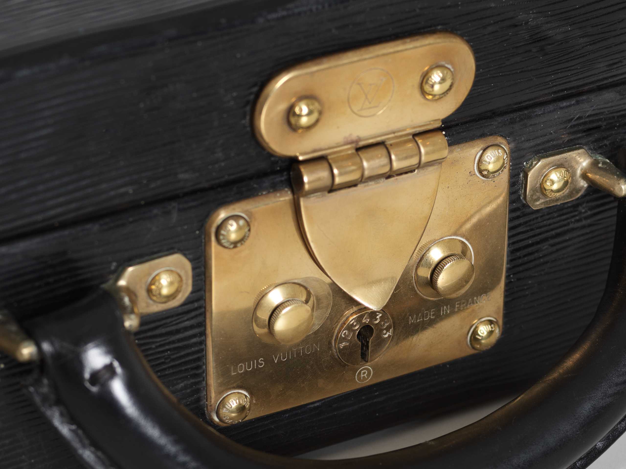 SOLD - Custom Louis Vuitton black watch briefcase
