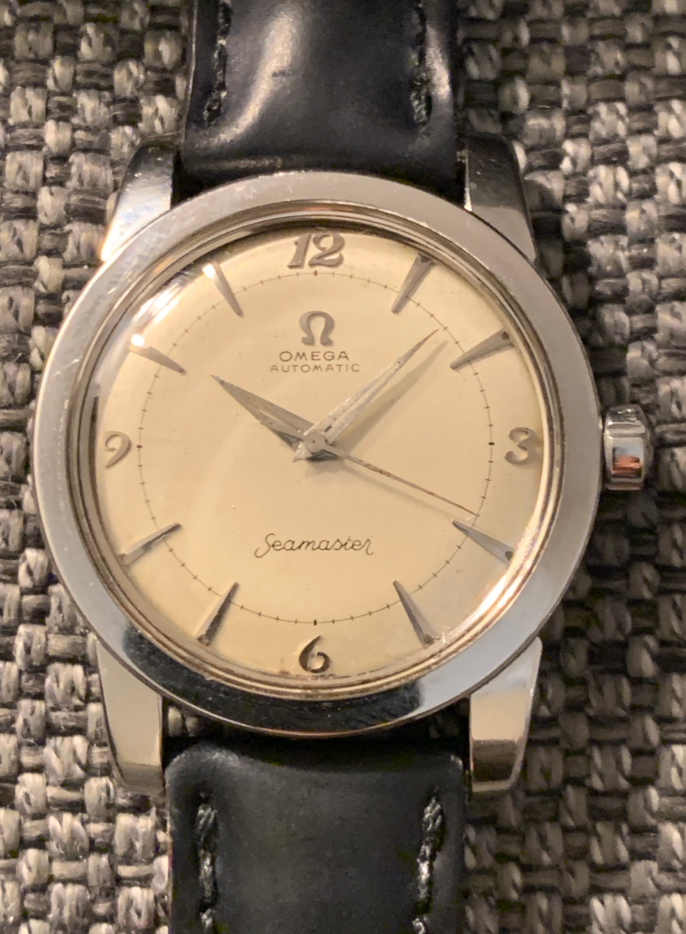 SOLD - 1952 Omega Seamaster Bumper Automatic CK 2577 w/ Breguet