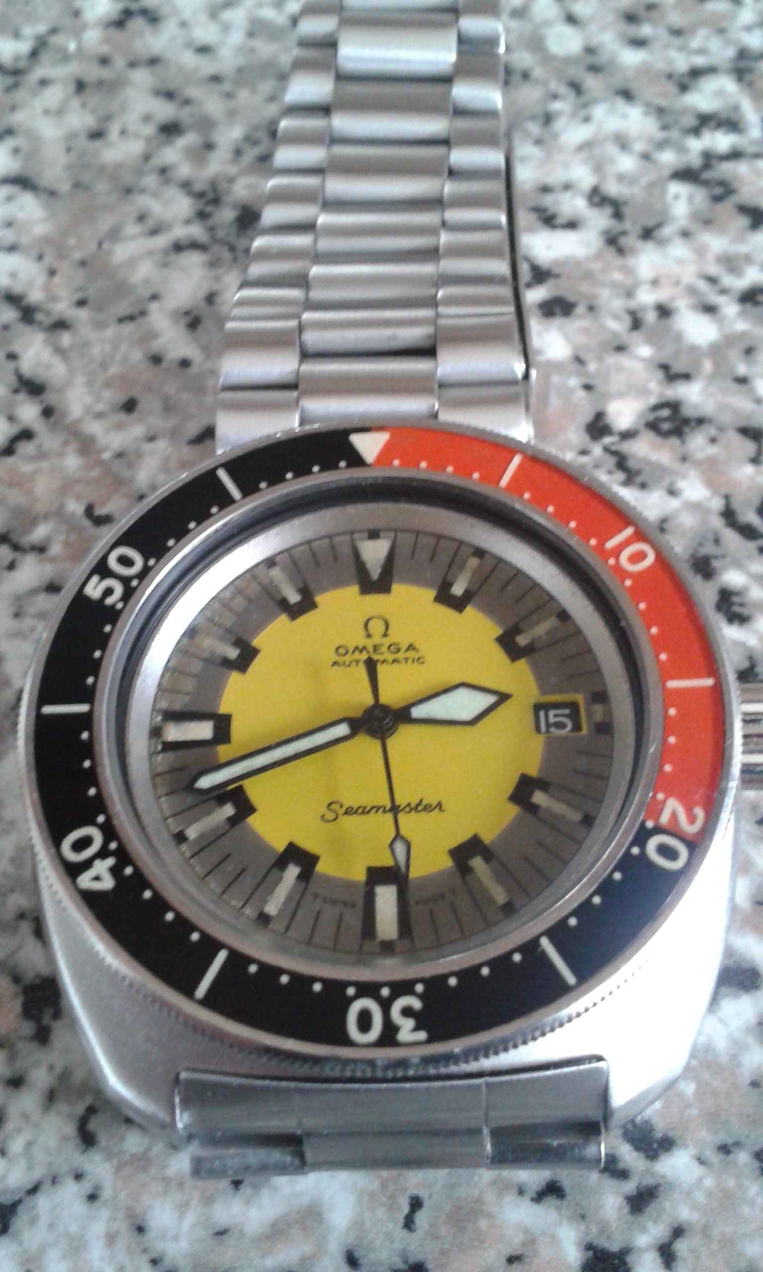 Omega discount seamaster banana