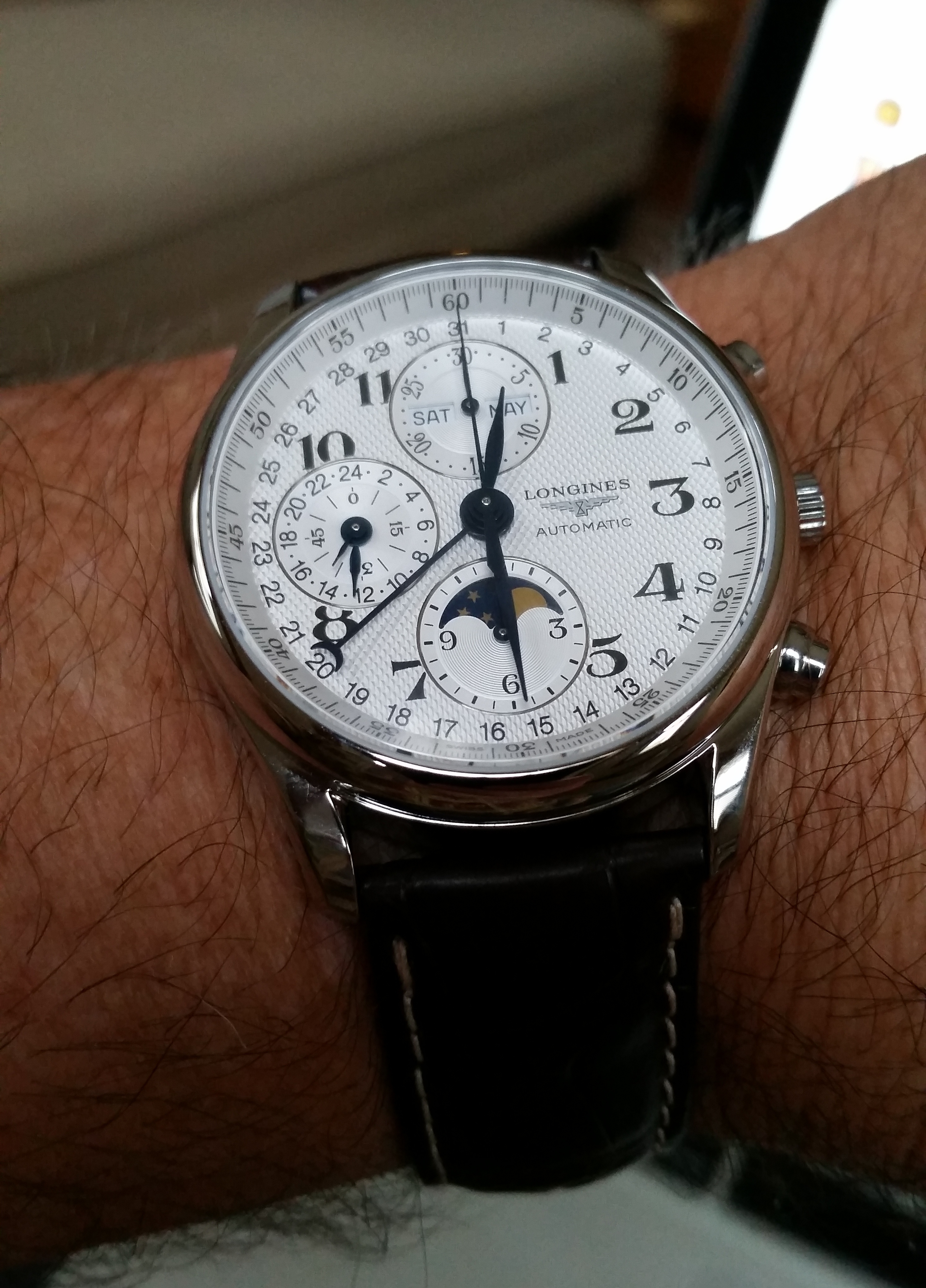 SOLD Longines Master Collection L2.673.4.78.3 Moonphase