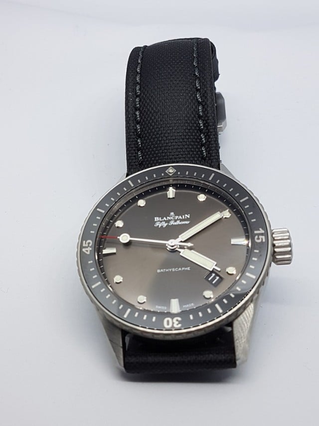 SOLD Blancpain Fifty Fathoms Bathyscaphe 2017 Redux Omega Forums