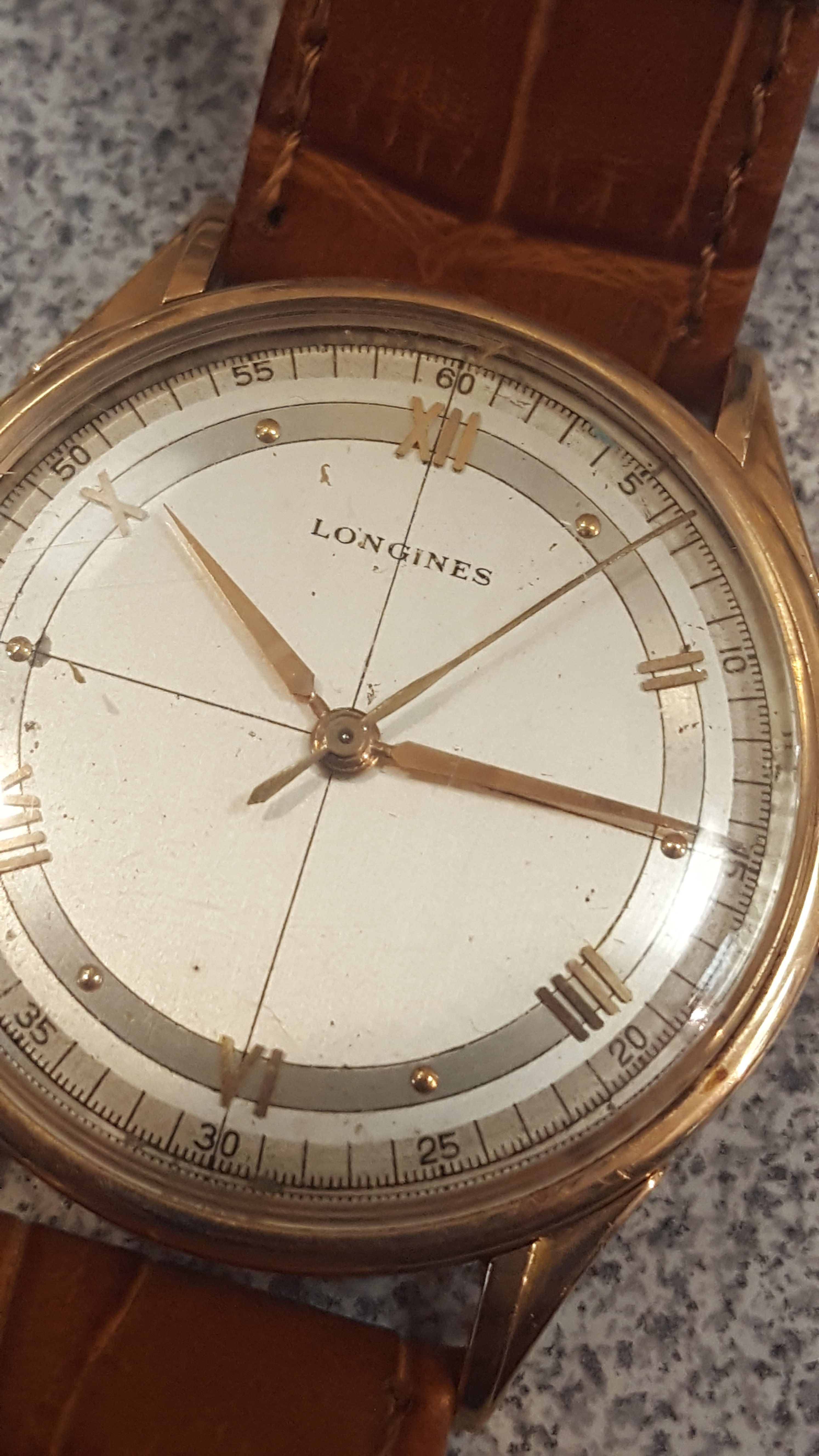 What pawn shop gold longines is this Scientific Sector dial