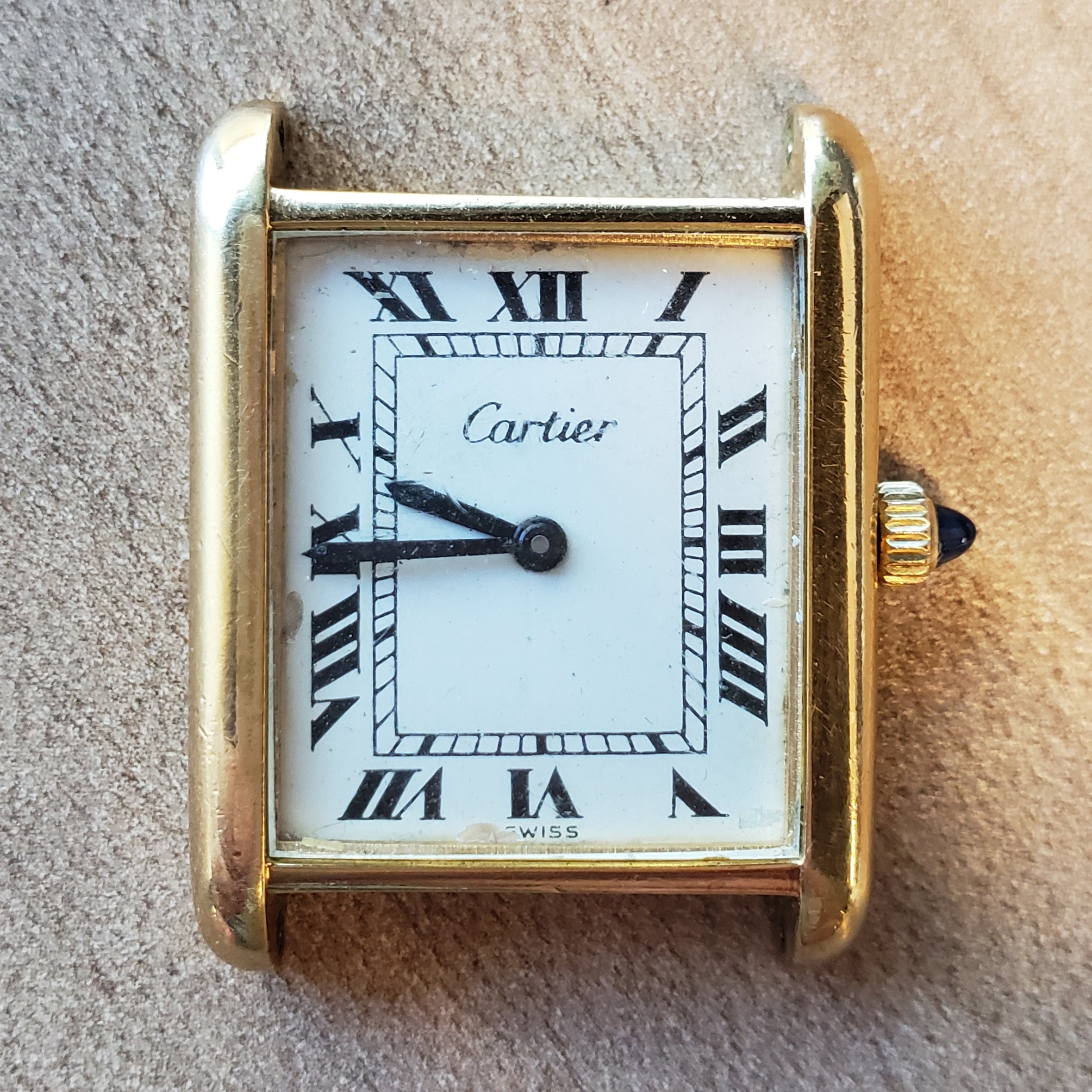 cartier watch no serial number