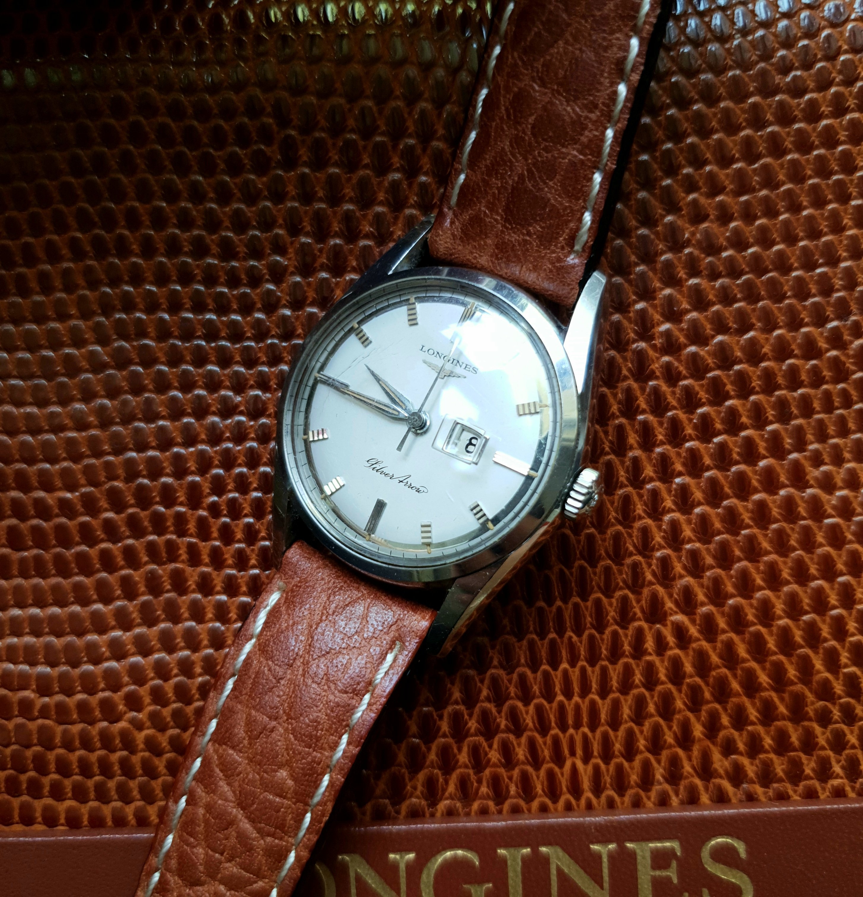 SOLD 1957 Longines Silver Arrow ref. 9104 cal. 23ZD all original