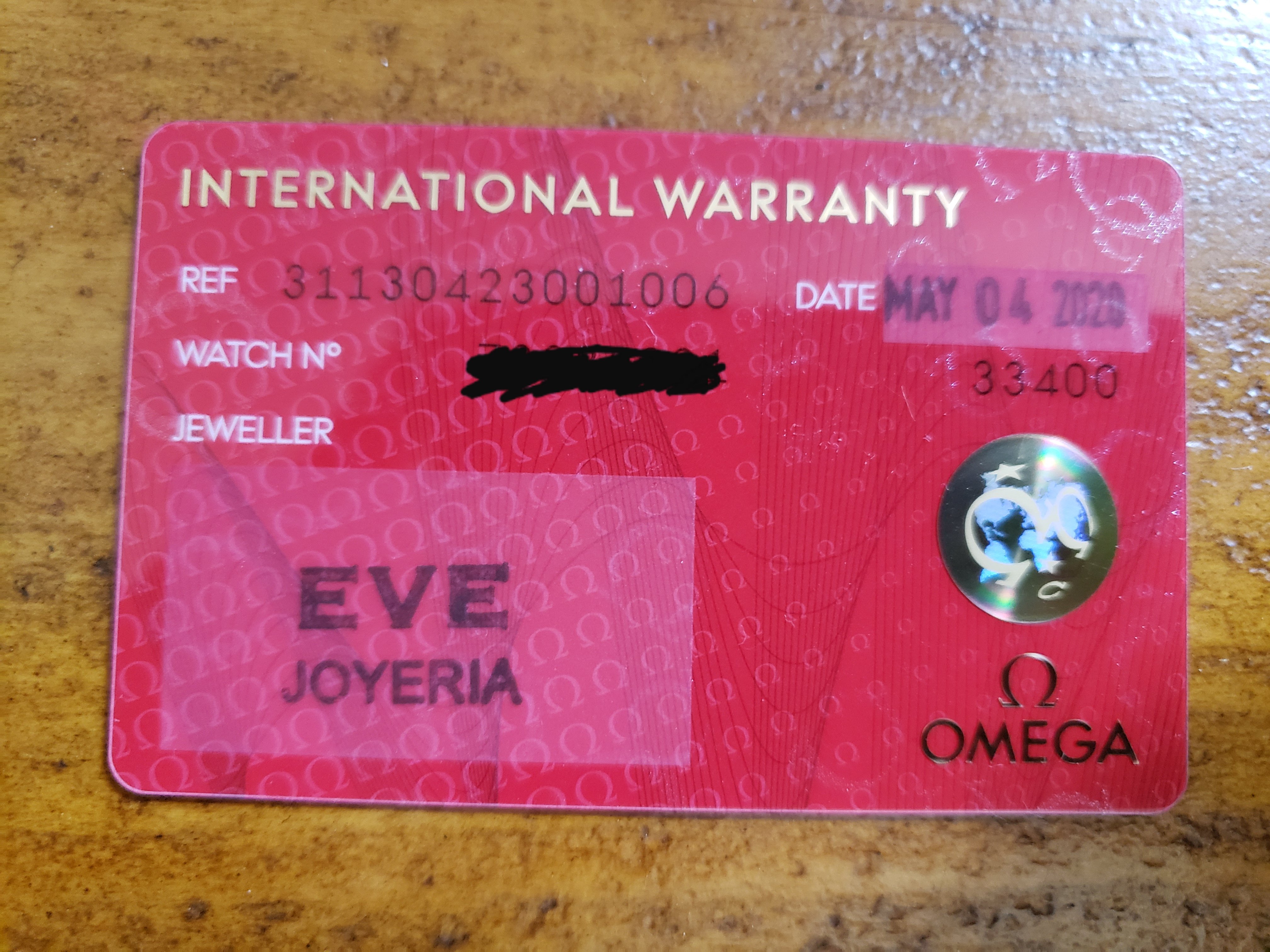 Is this an Authentic Warranty Card Omega Forums