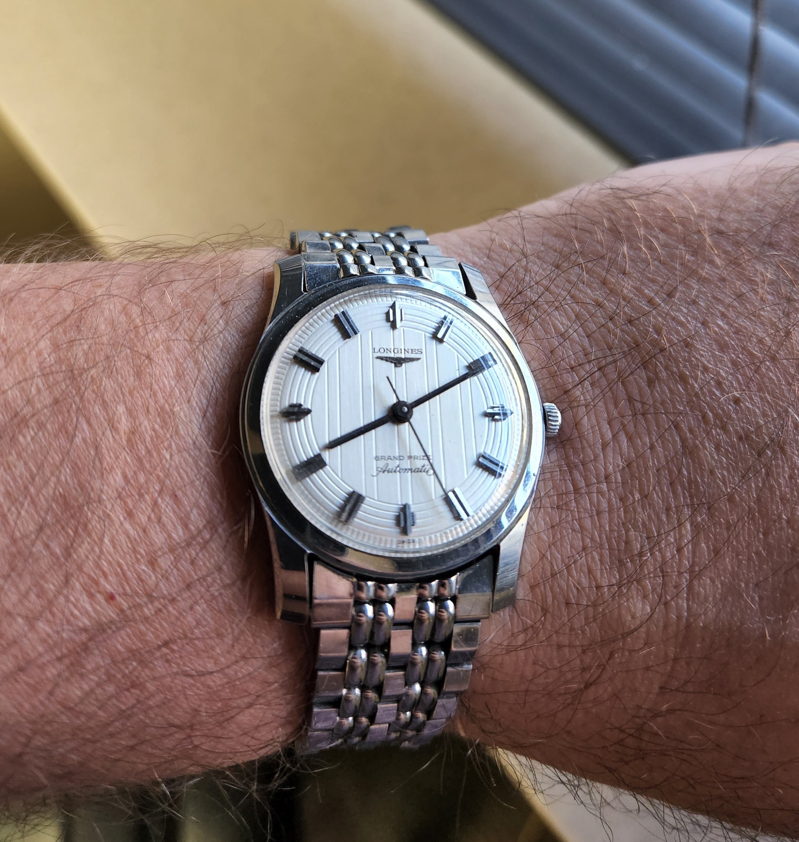 Guilloche dial Longines Grand Prize Omega Watch Forums