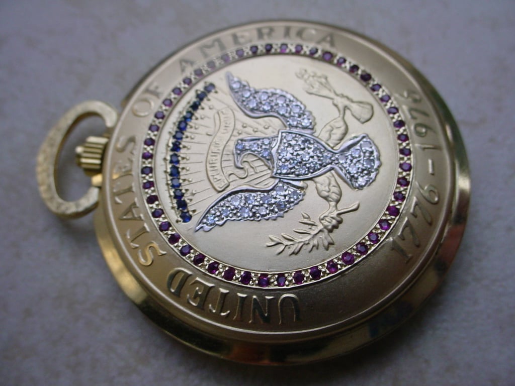 Bicentennial pocket clearance watch