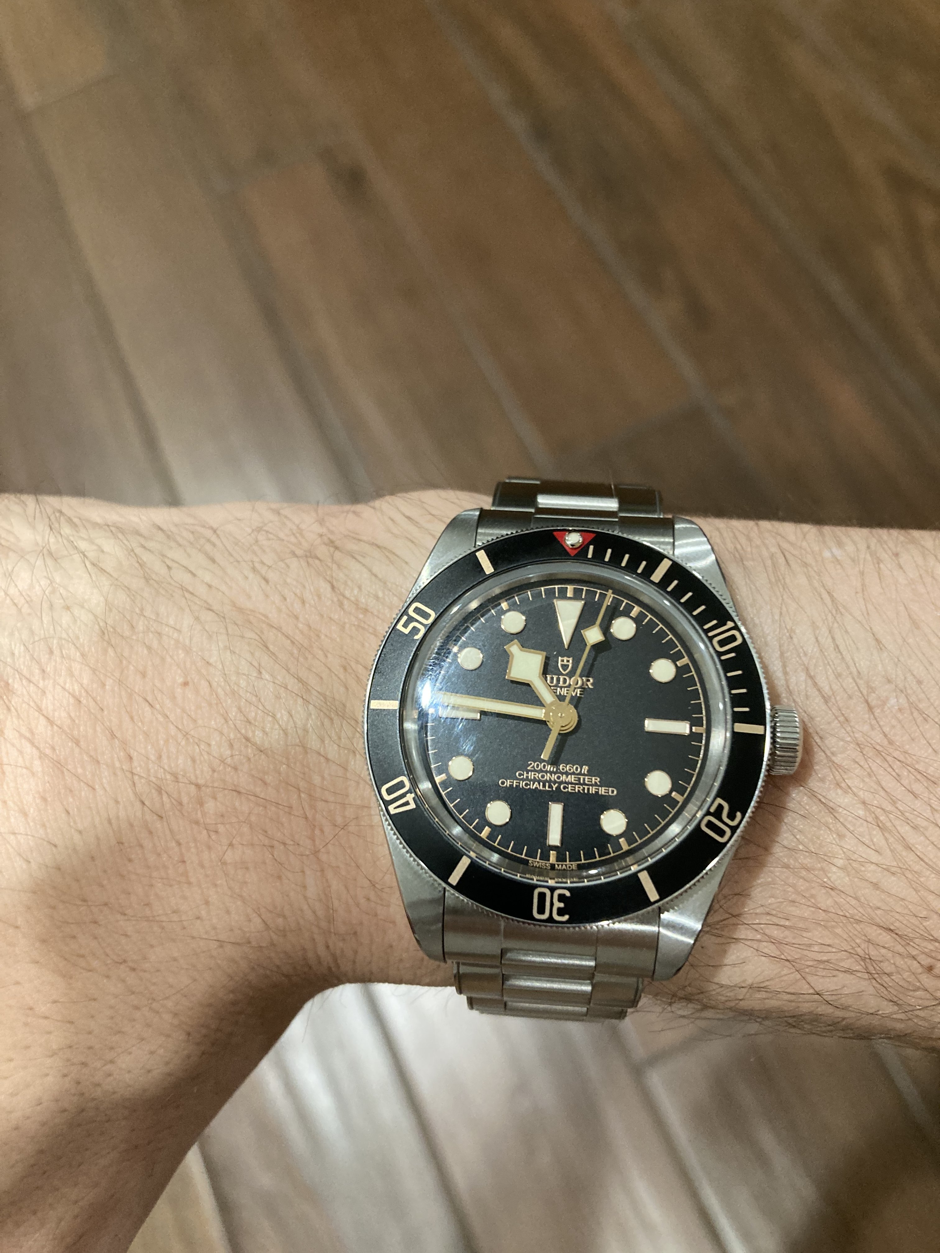 Tudor black sale bay small wrist