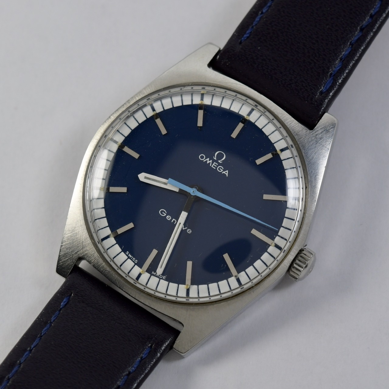 SOLD Omega 135.041 blue racing dial Omega Watch Forums