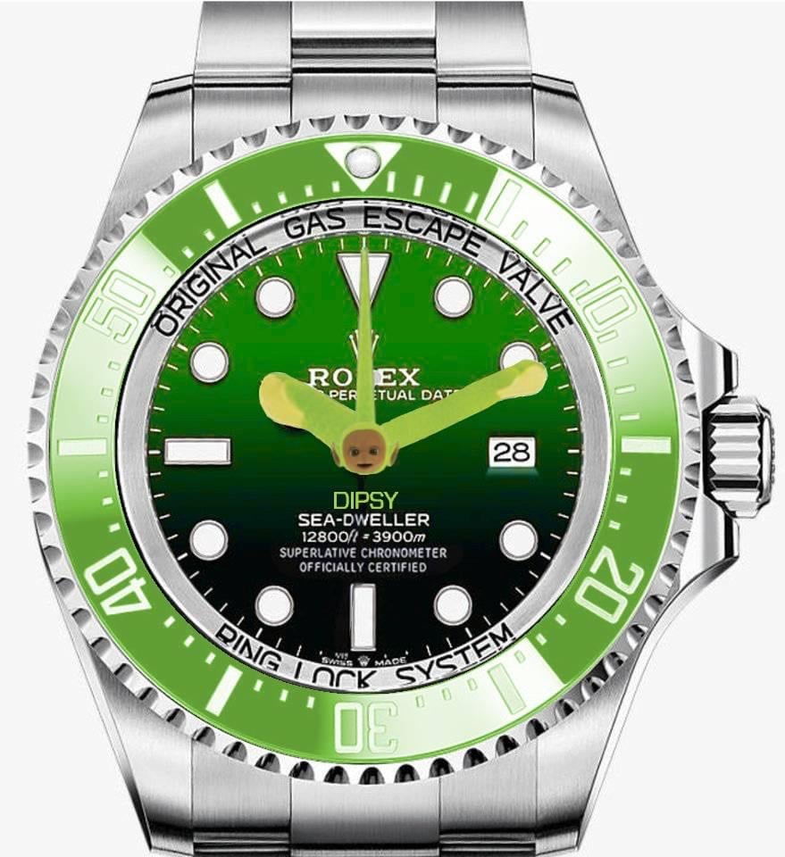 Dipsy hot sale blue rolex