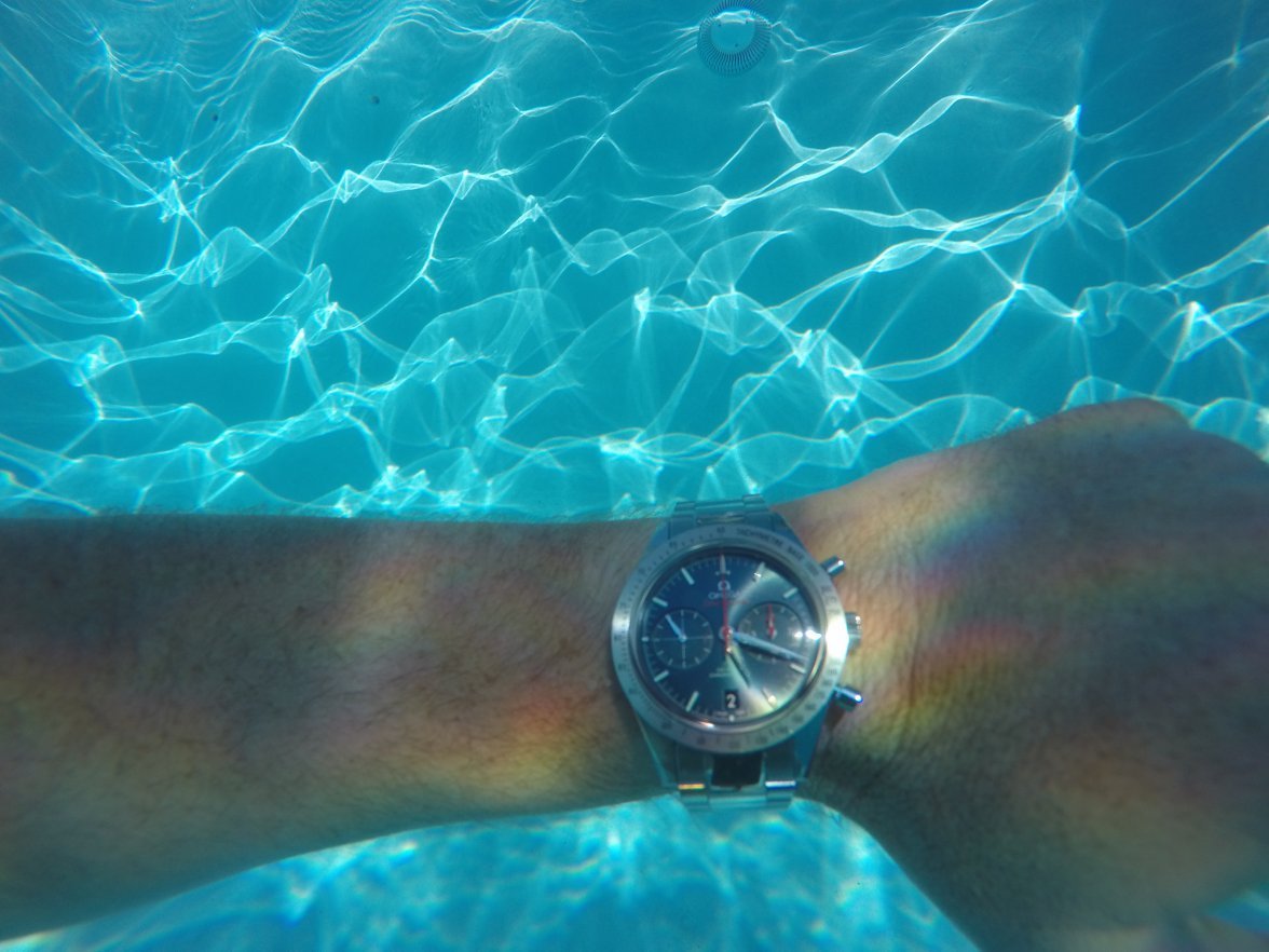 Swimming with cheap omega speedmaster