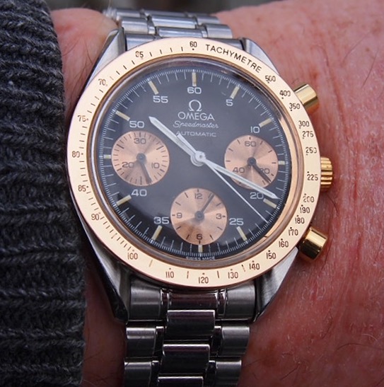 Omega speedmaster best sale reduced two tone