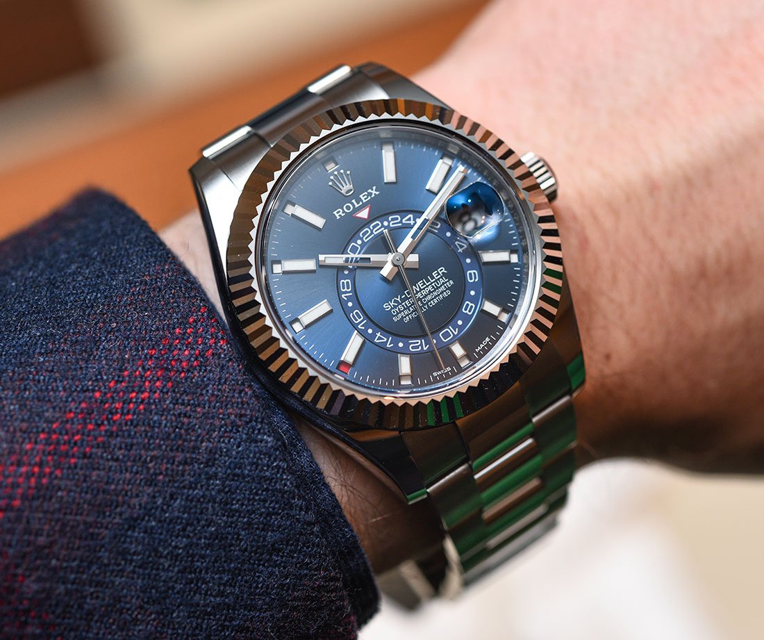 rolex sky dweller steel