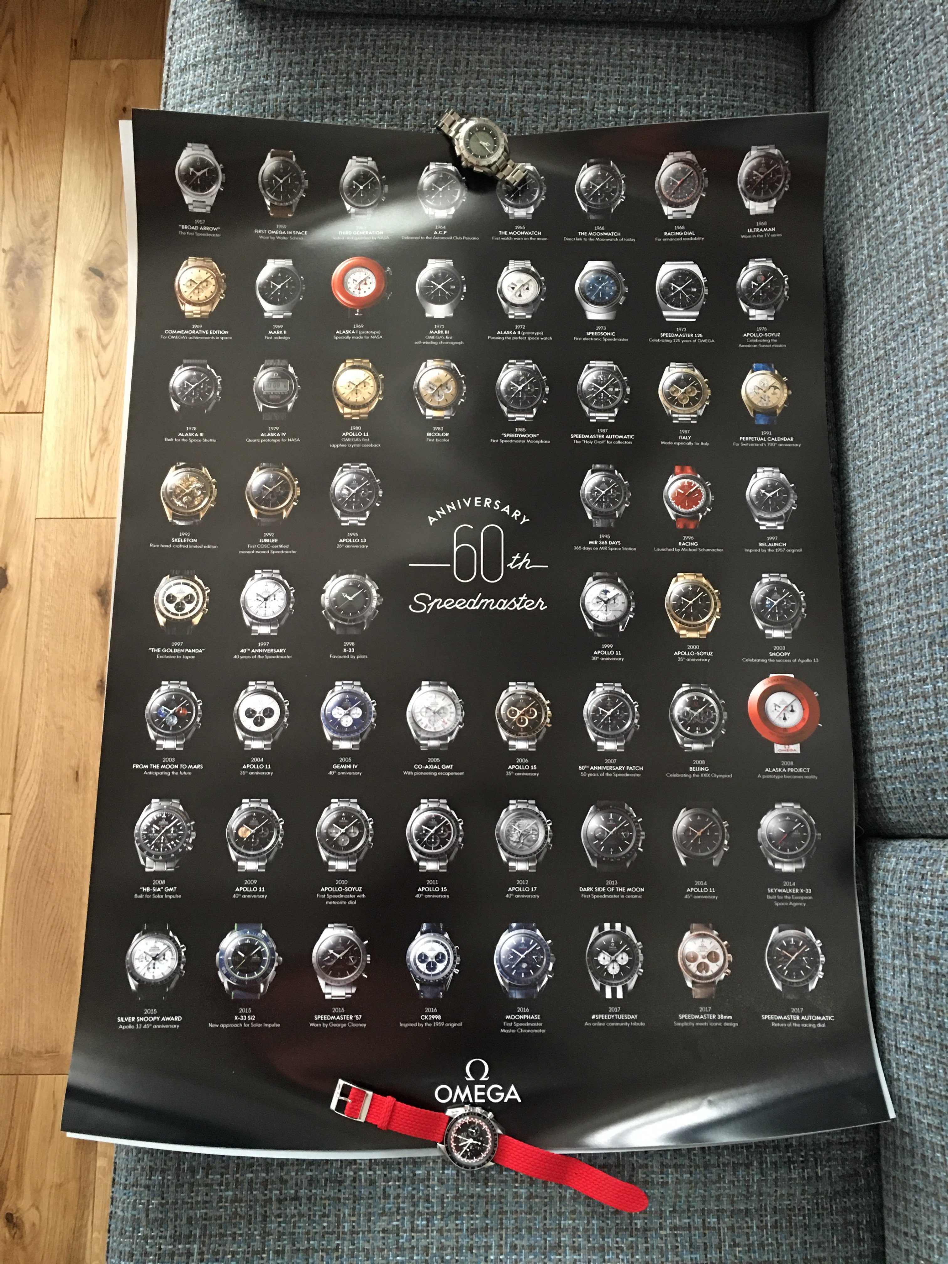 Omega speedmaster 2025 60th anniversary poster