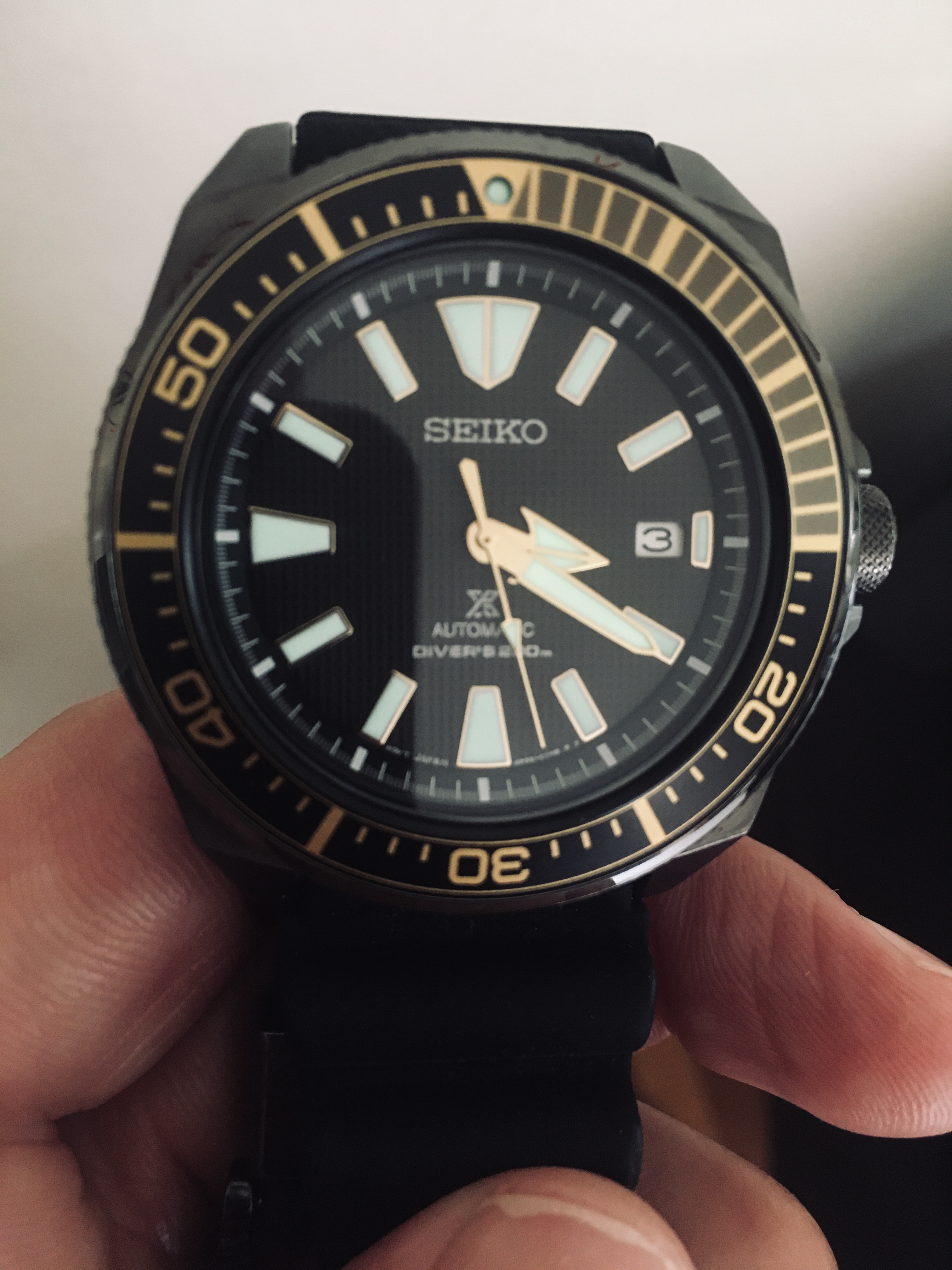 Seiko SRPB55 Mens Black Ion Prospex Automatic Dive Watch | Omega Forums