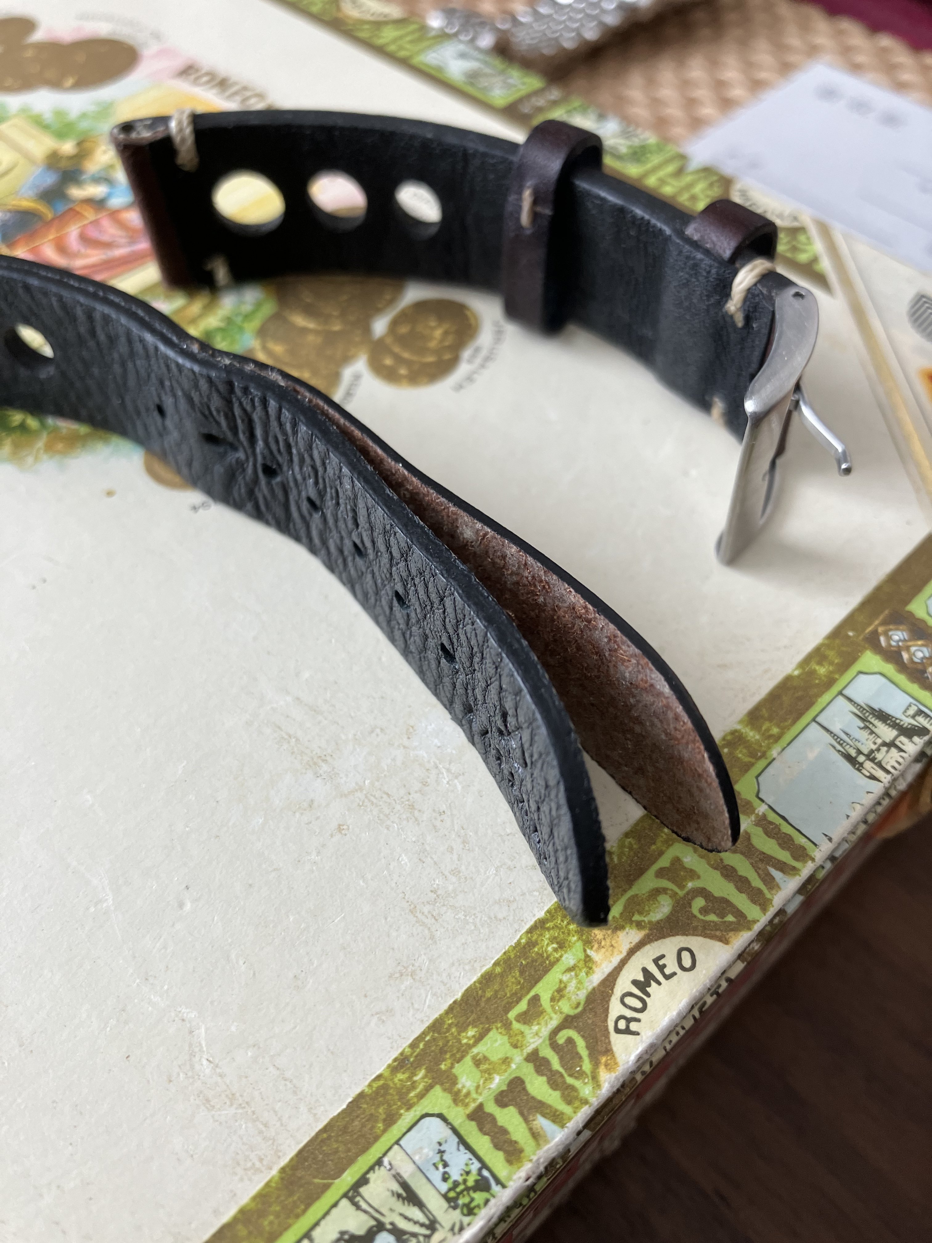 Leather watch strap repair sale