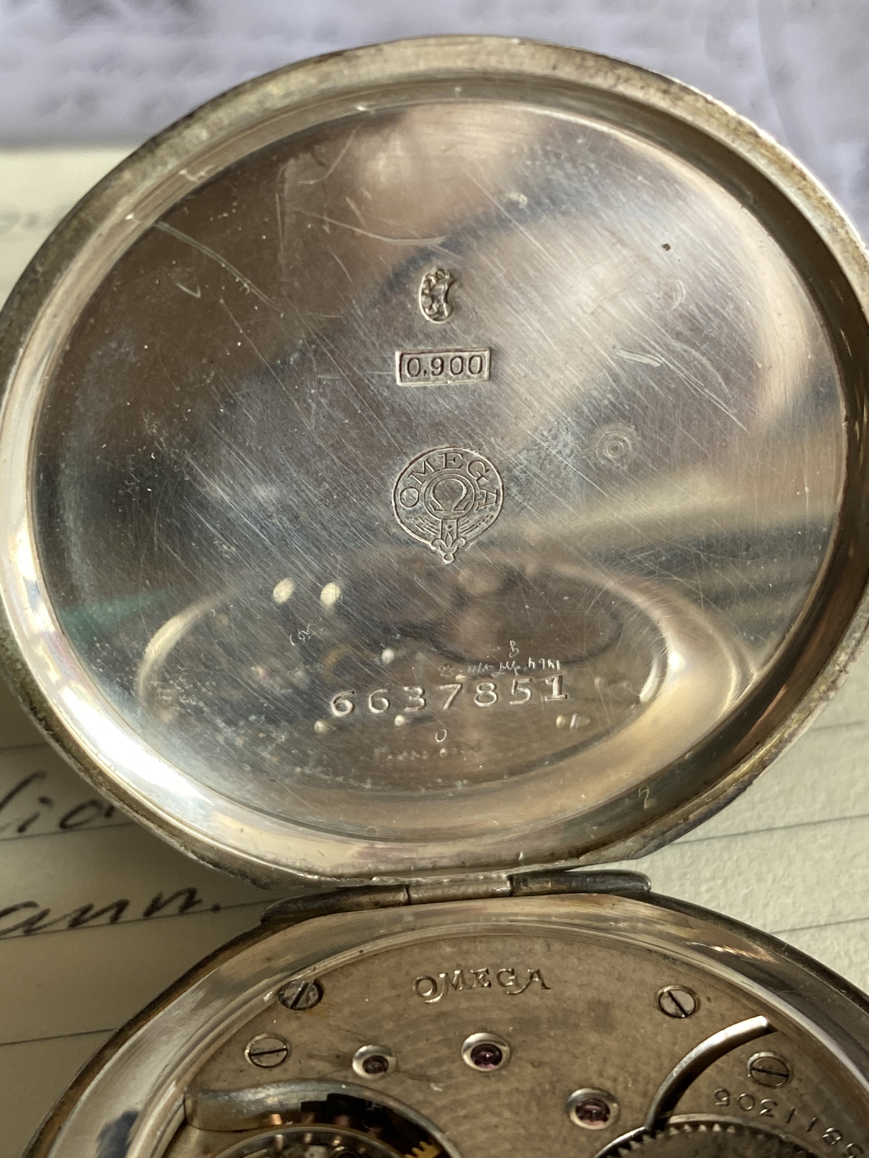 Curious sterling silver pocket watch Omega Forums