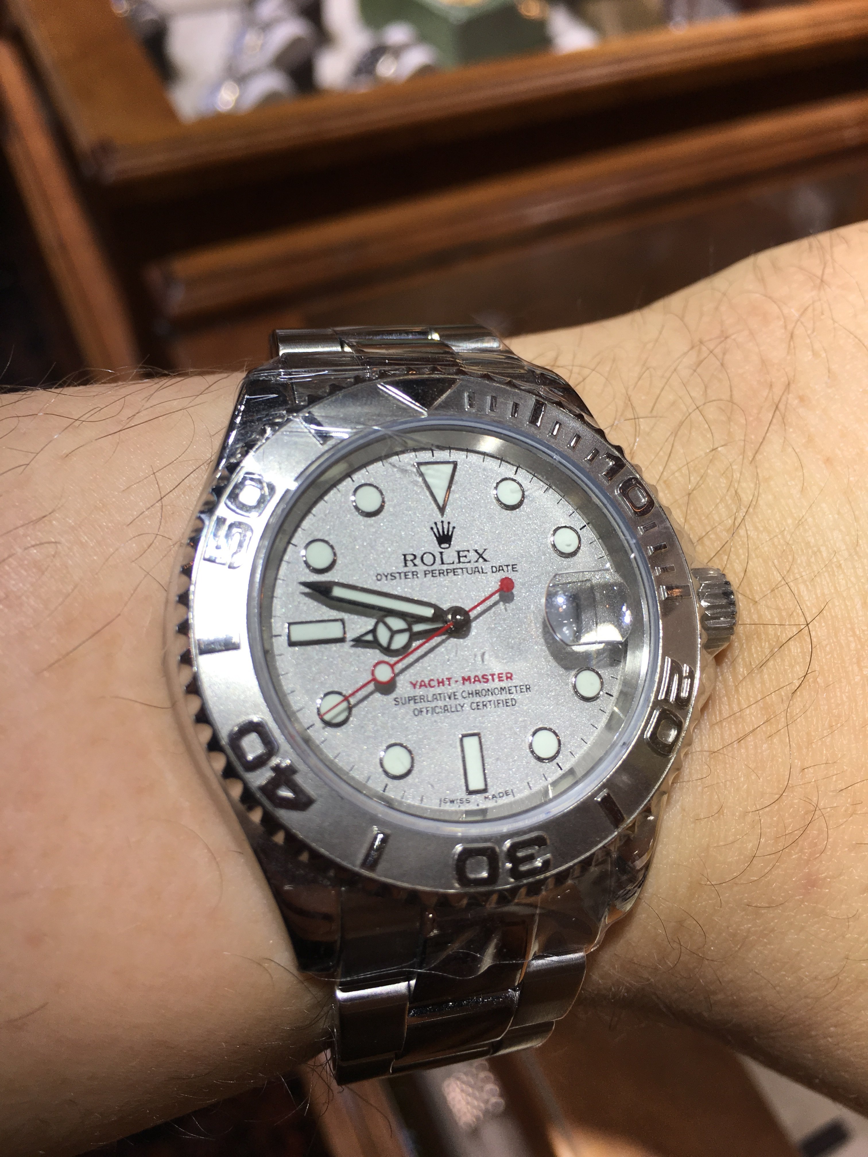 Rolex Yacht-Master 116622 Platinum Dial