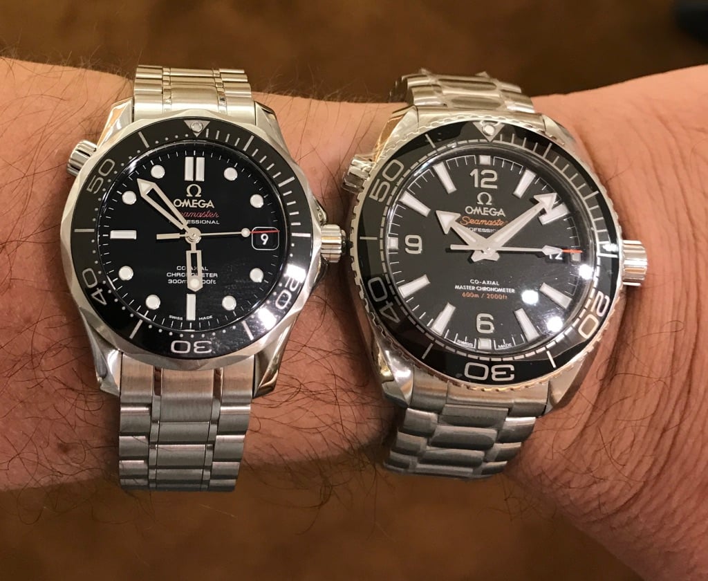 omega planet ocean 39.5 vs rolex submariner