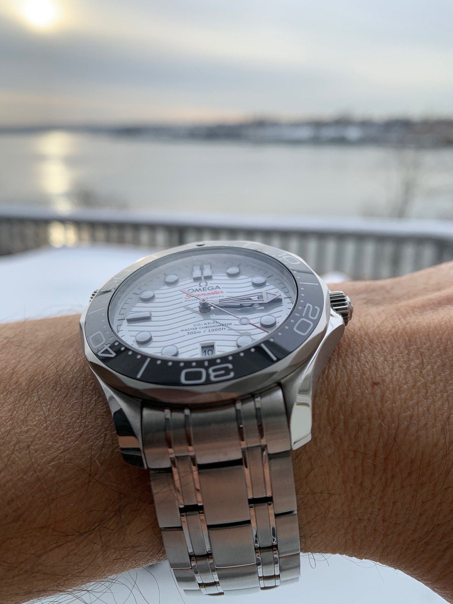 New to the forum and new arrival Seamaster 300 white dial Omega Watch Forums