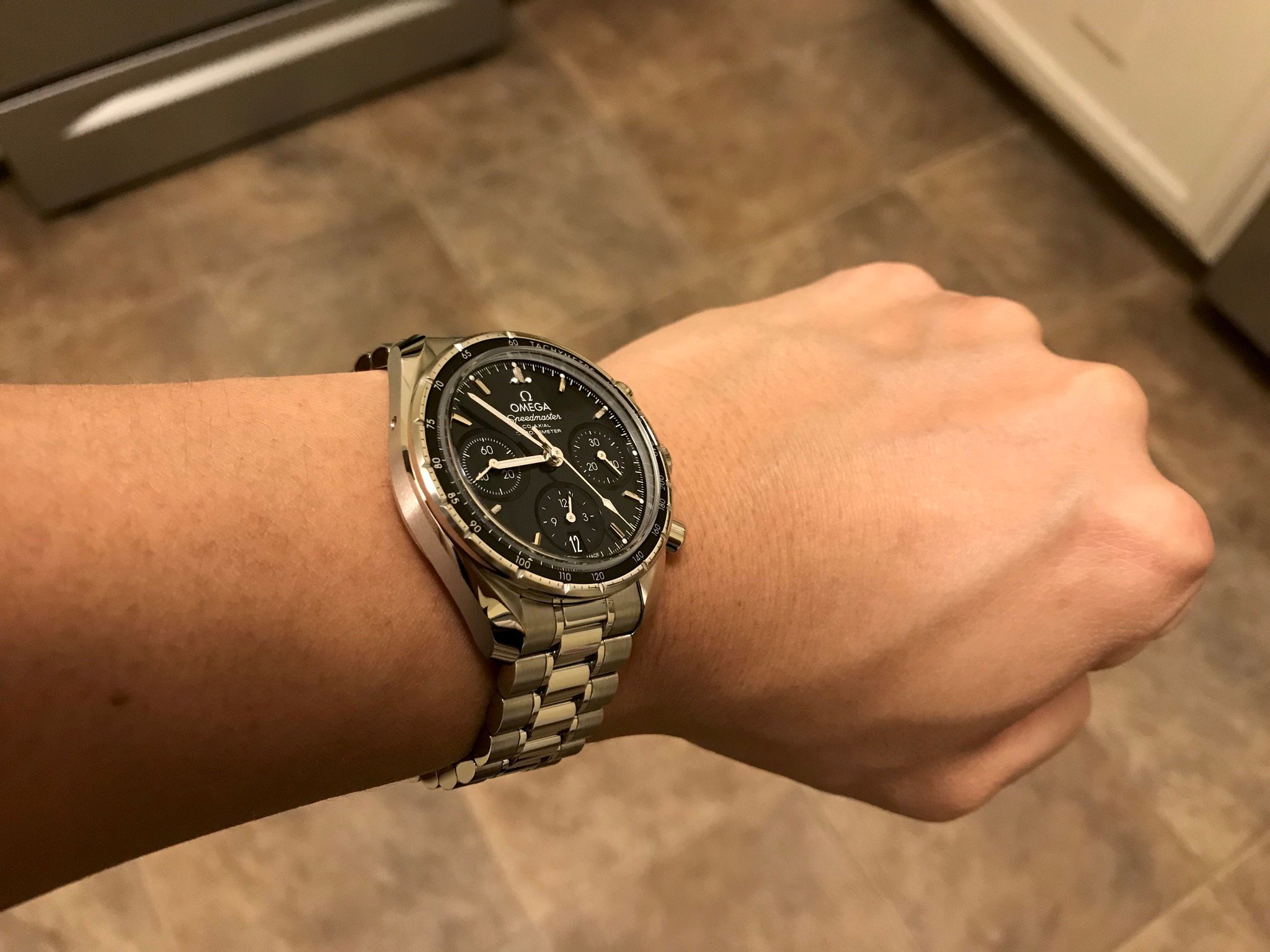 omega speedmaster 38 black review