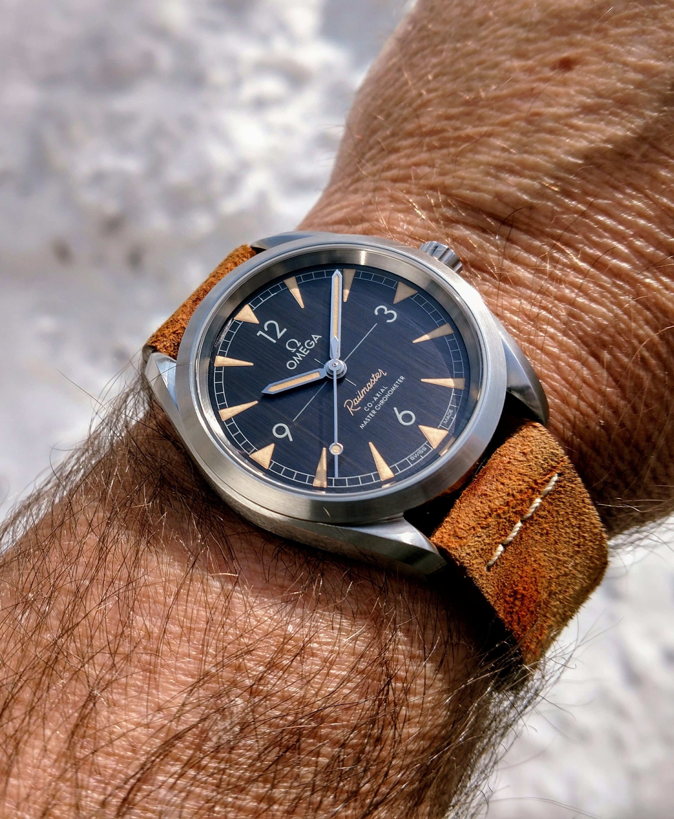 omega railmaster strap