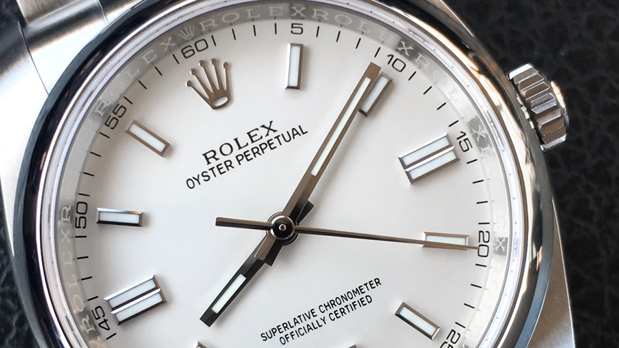 rolex oyster perpetual 36mm white dial