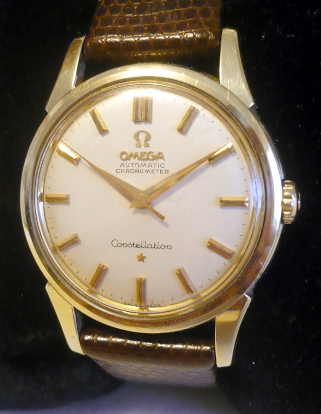 omega constellation automatic gold