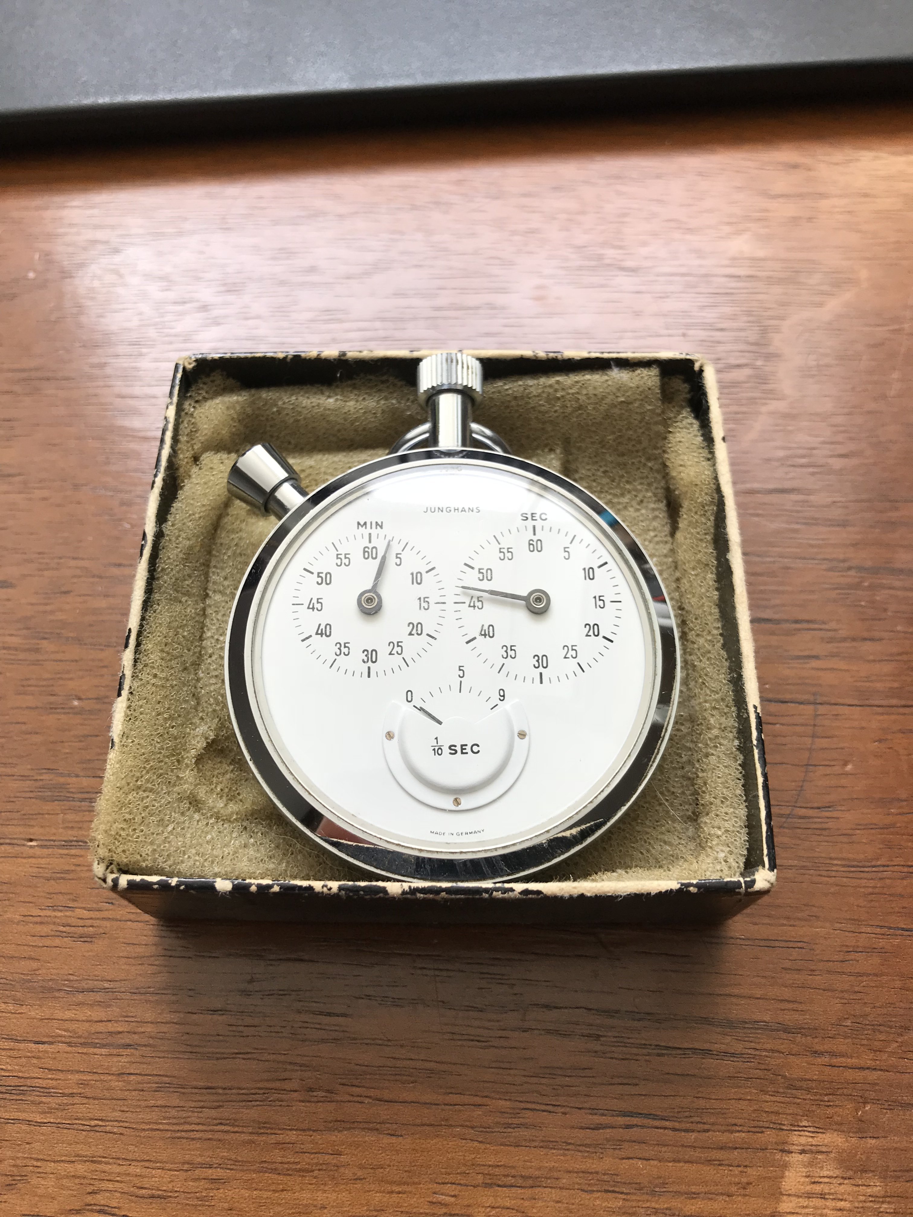 Anyone familiar with a Junghans Meister 1 100th second stop watch