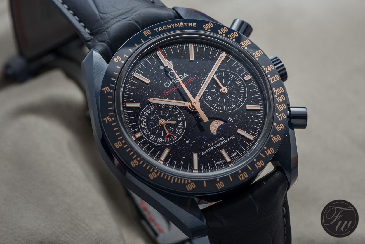 omega speedmaster moonwatch blue side of the moon
