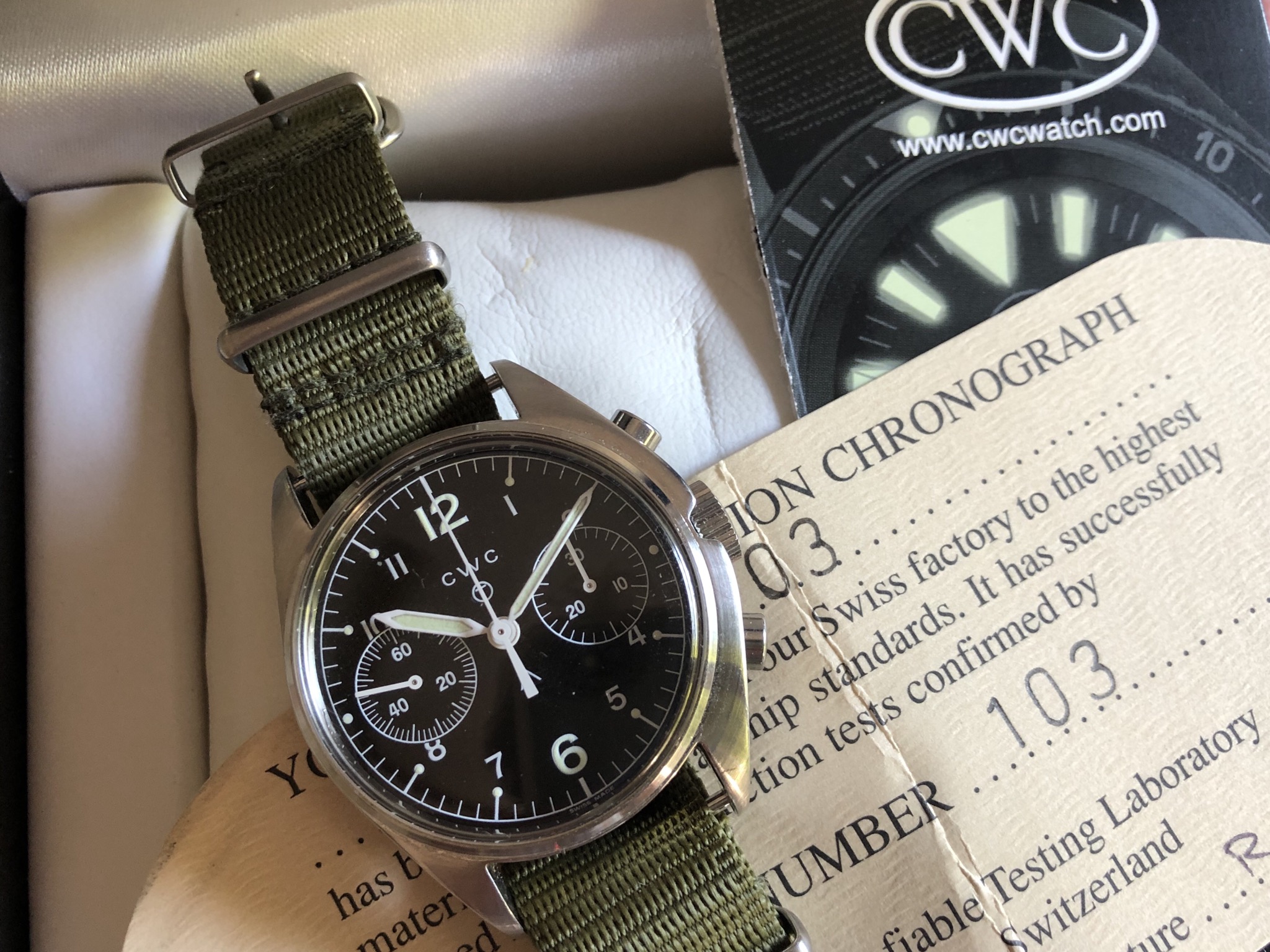 Cwc shop raf chronograph