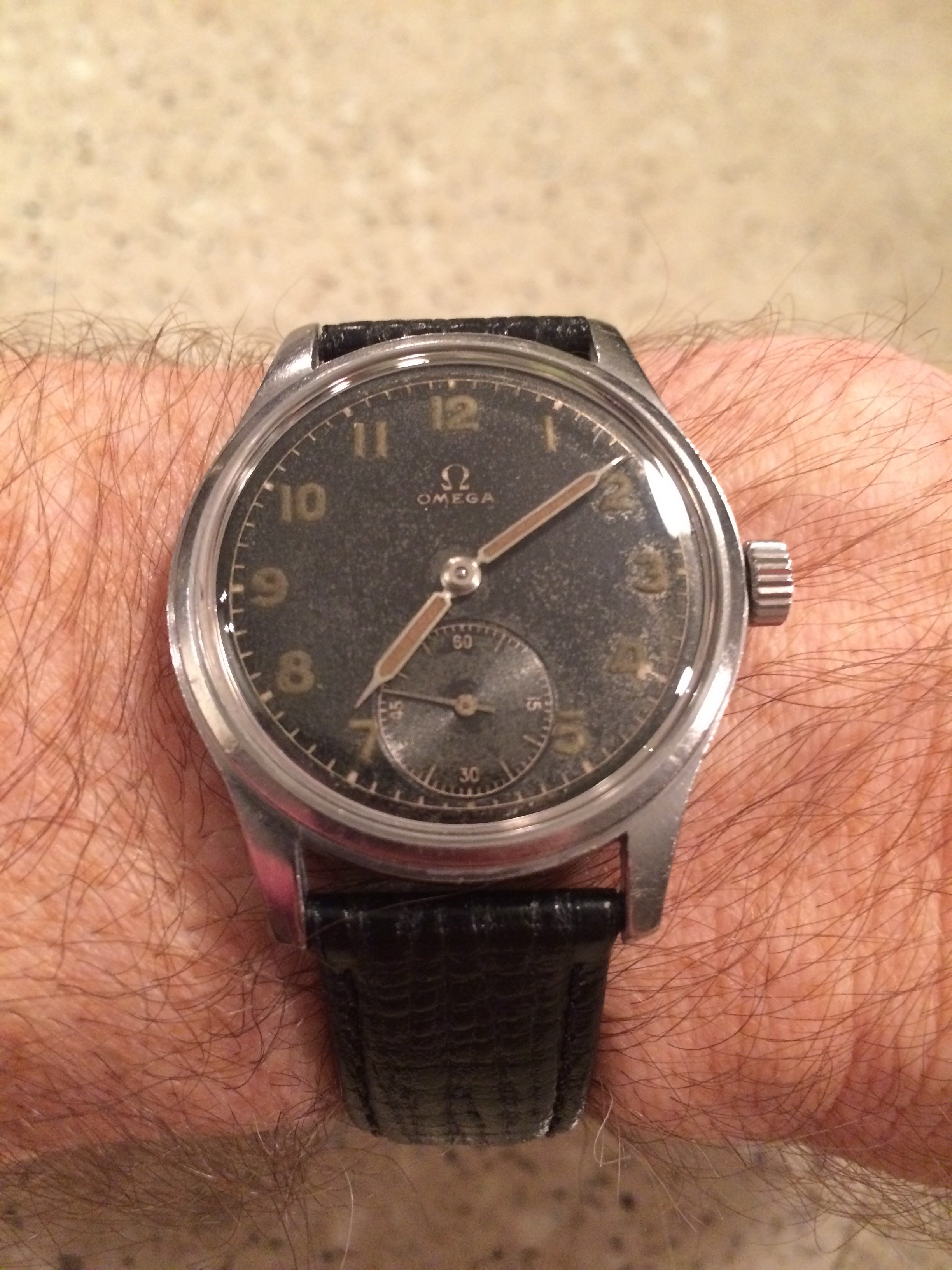 Omega military watch discount vintage